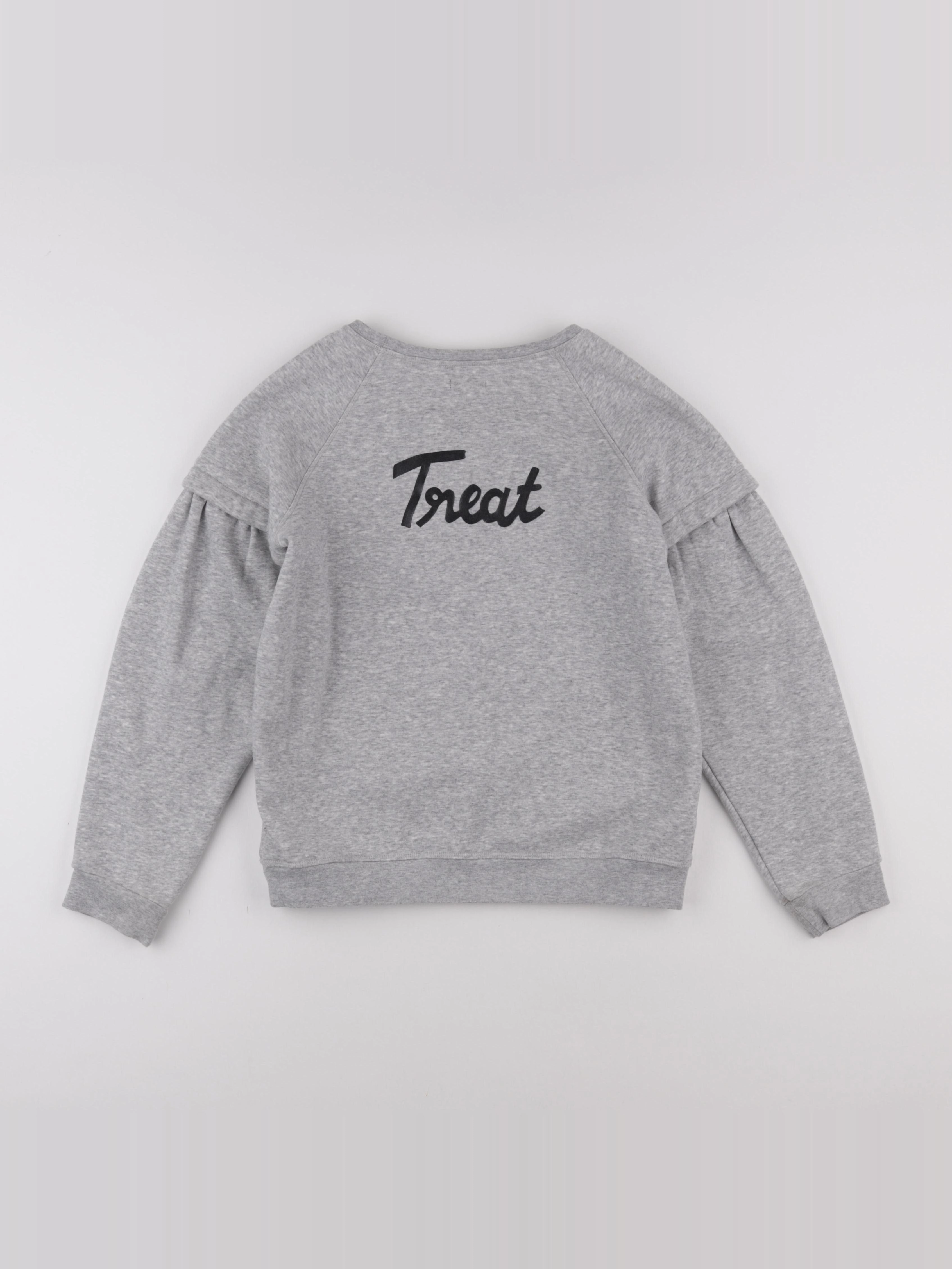 IKKS - sweat imprimé au dos gris - 12 ans