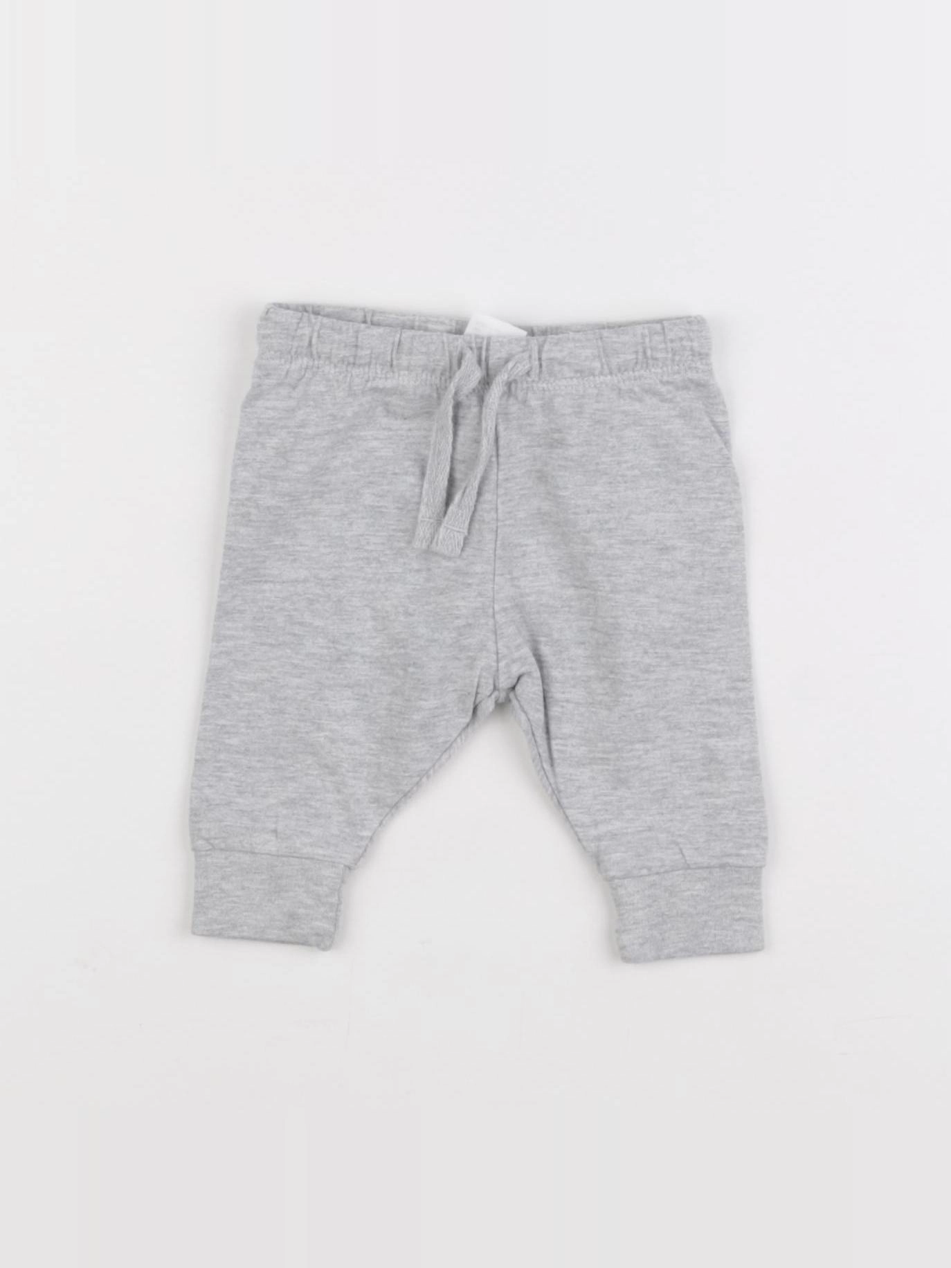 H&M - sarouel gris - 0/1 mois