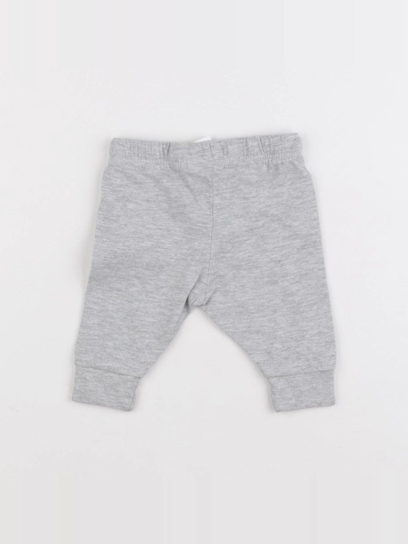 H&M - sarouel gris - 0/1 mois