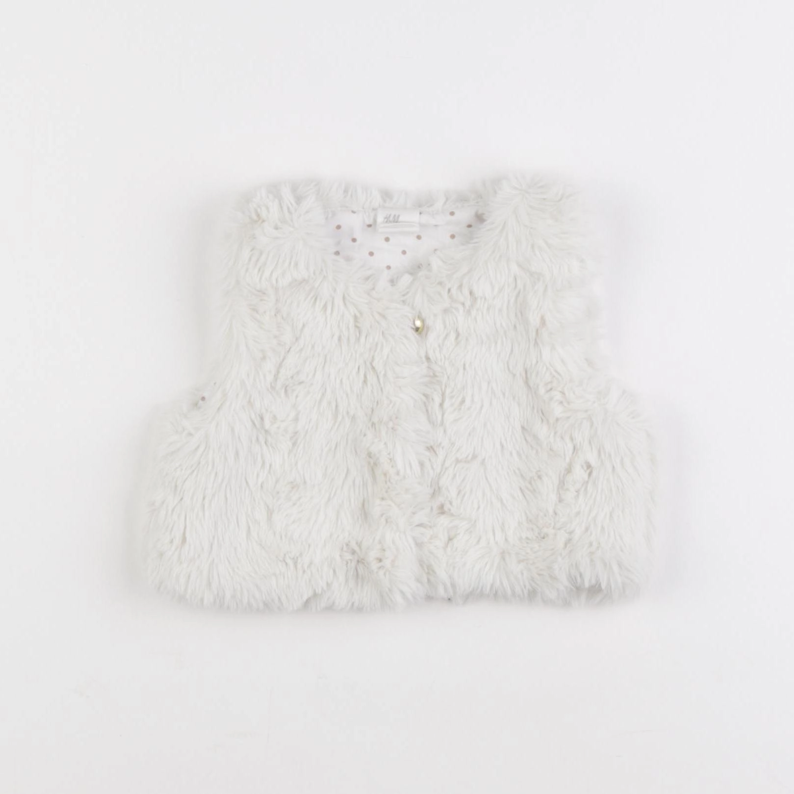 H&M - gilet blanc - 3/6 mois