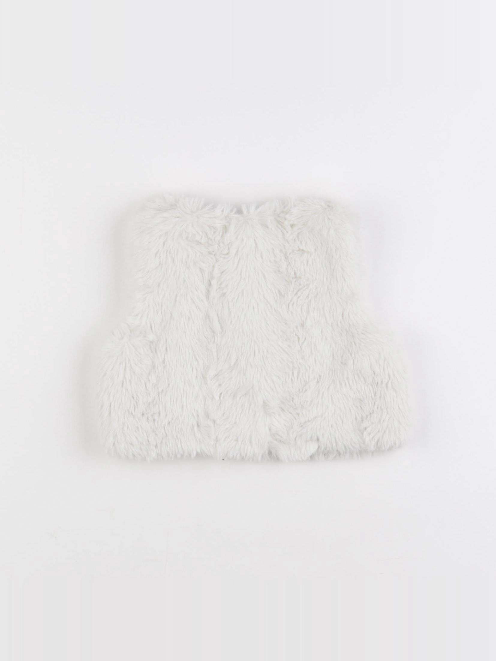 H&M - gilet blanc - 3/6 mois