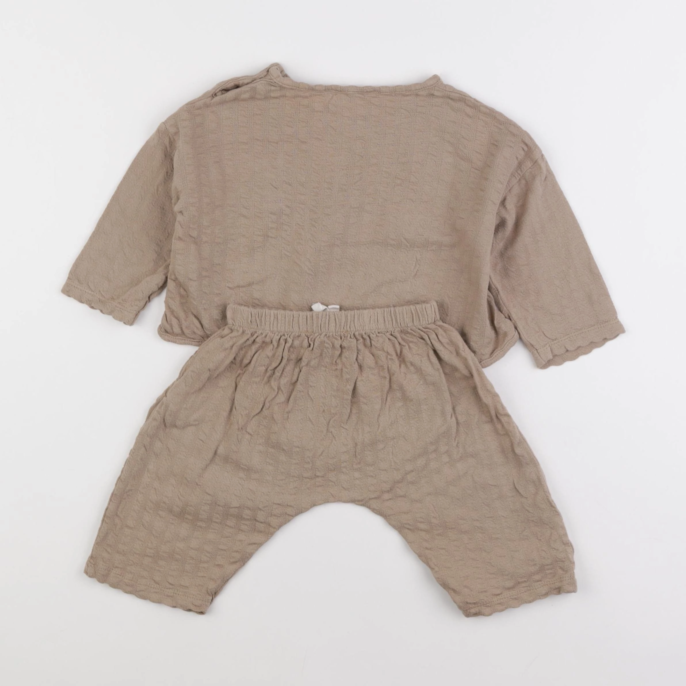 Zara - ensemble marron - 3/6 mois