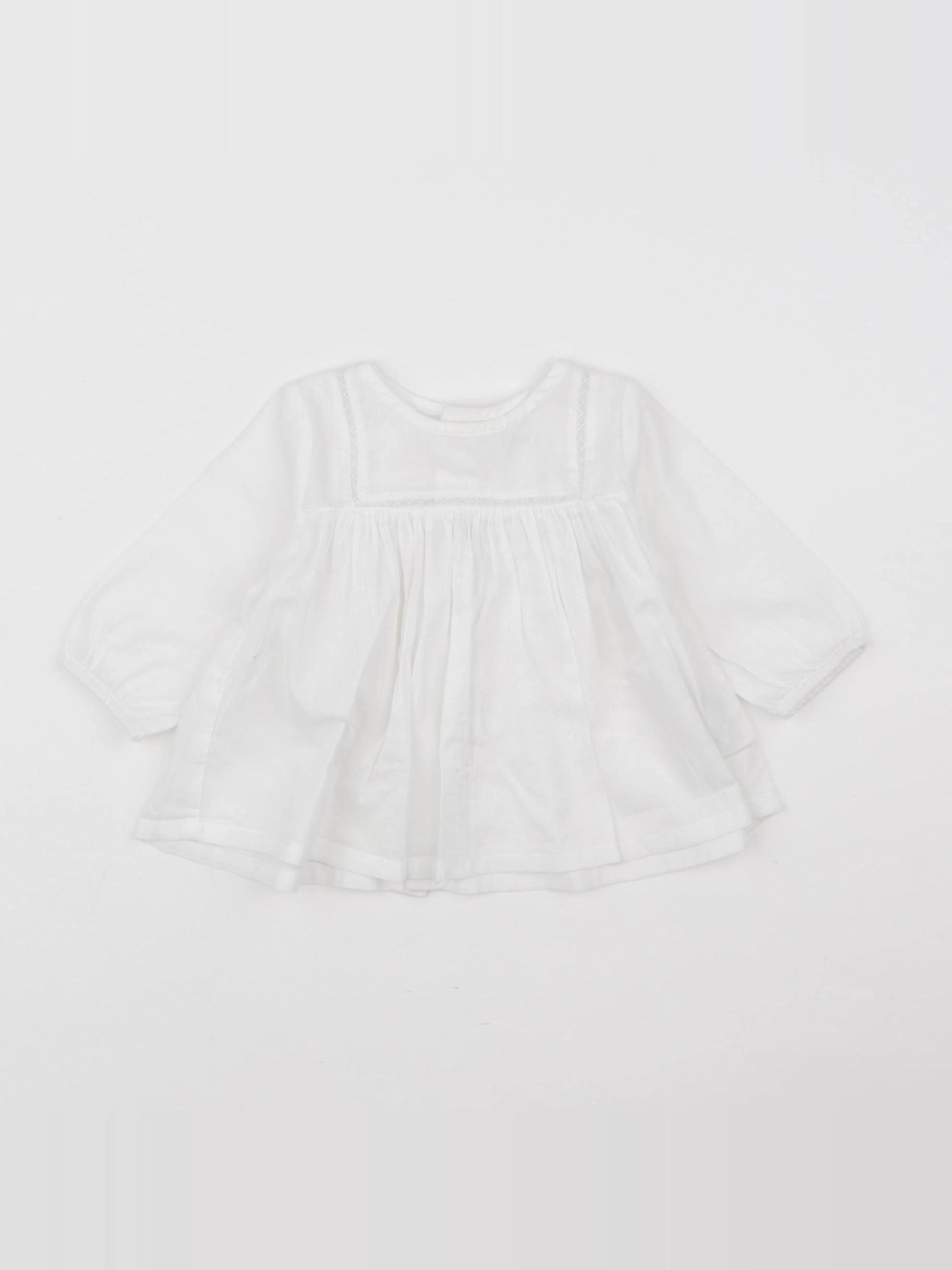 Boutchou - blouse blanc - 3 mois