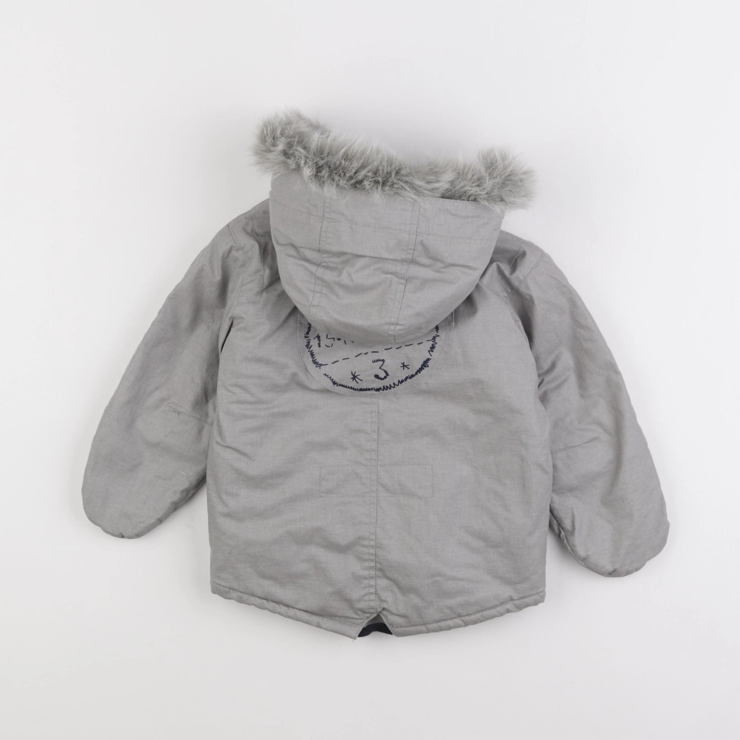 IKKS - parka gris, argent - 6 mois