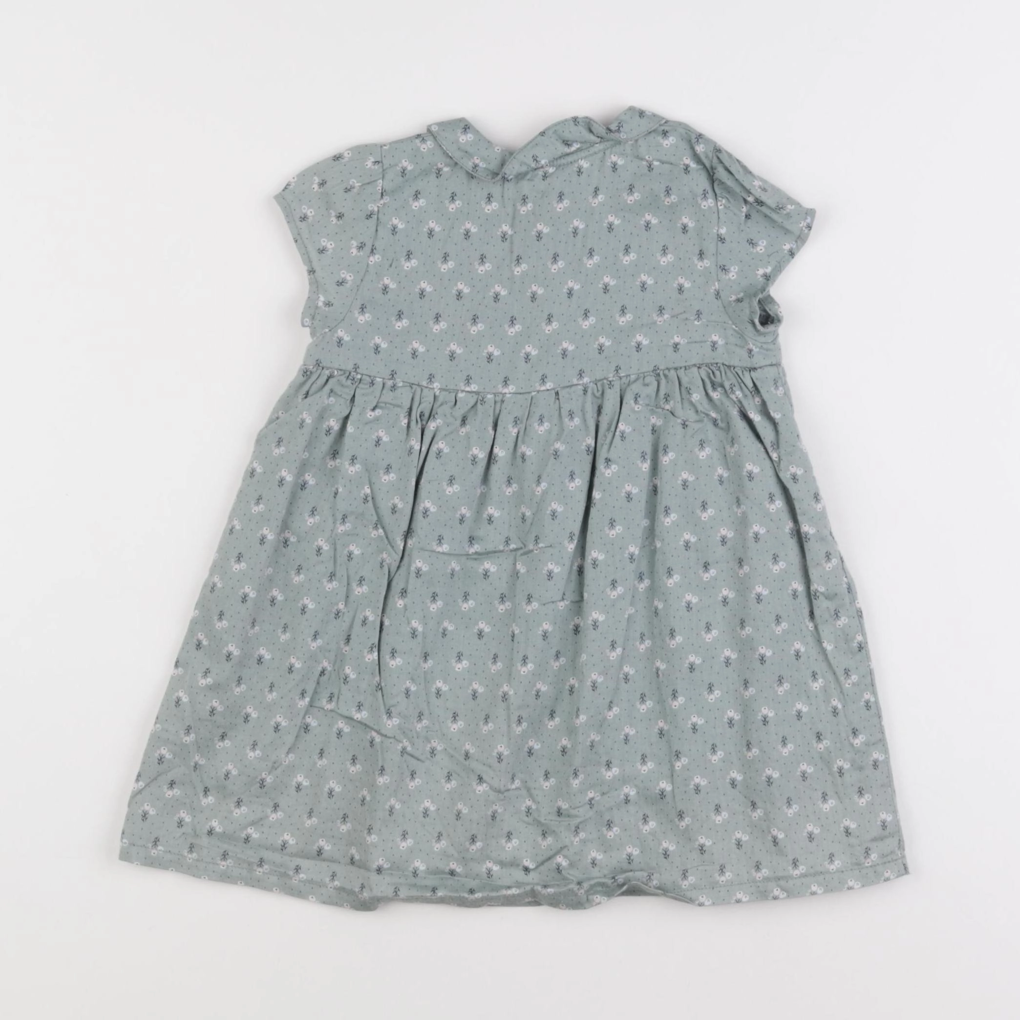 Boutchou - robe vert - 12 mois