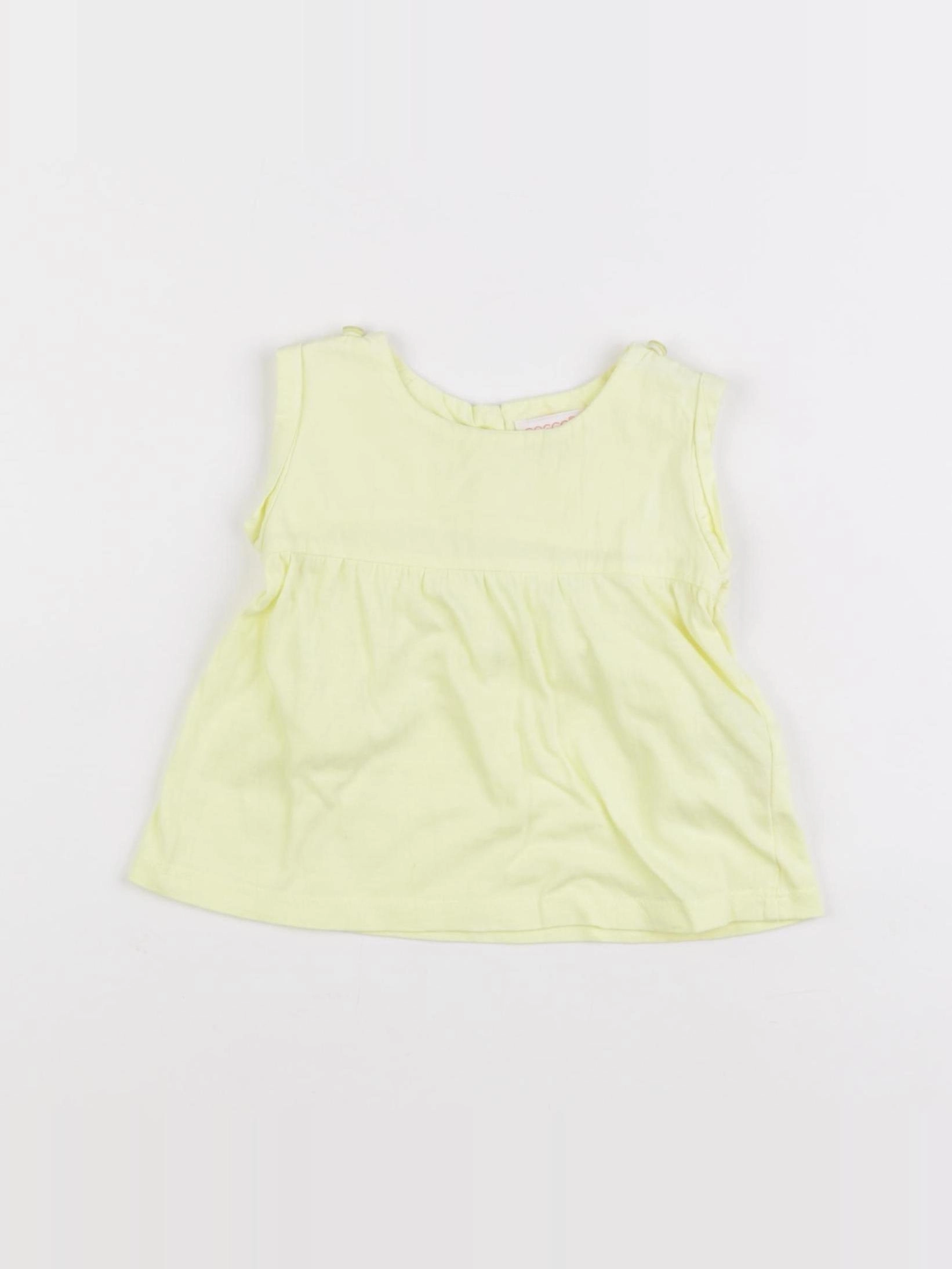 Gocco - blouse jaune - 6/9 mois
