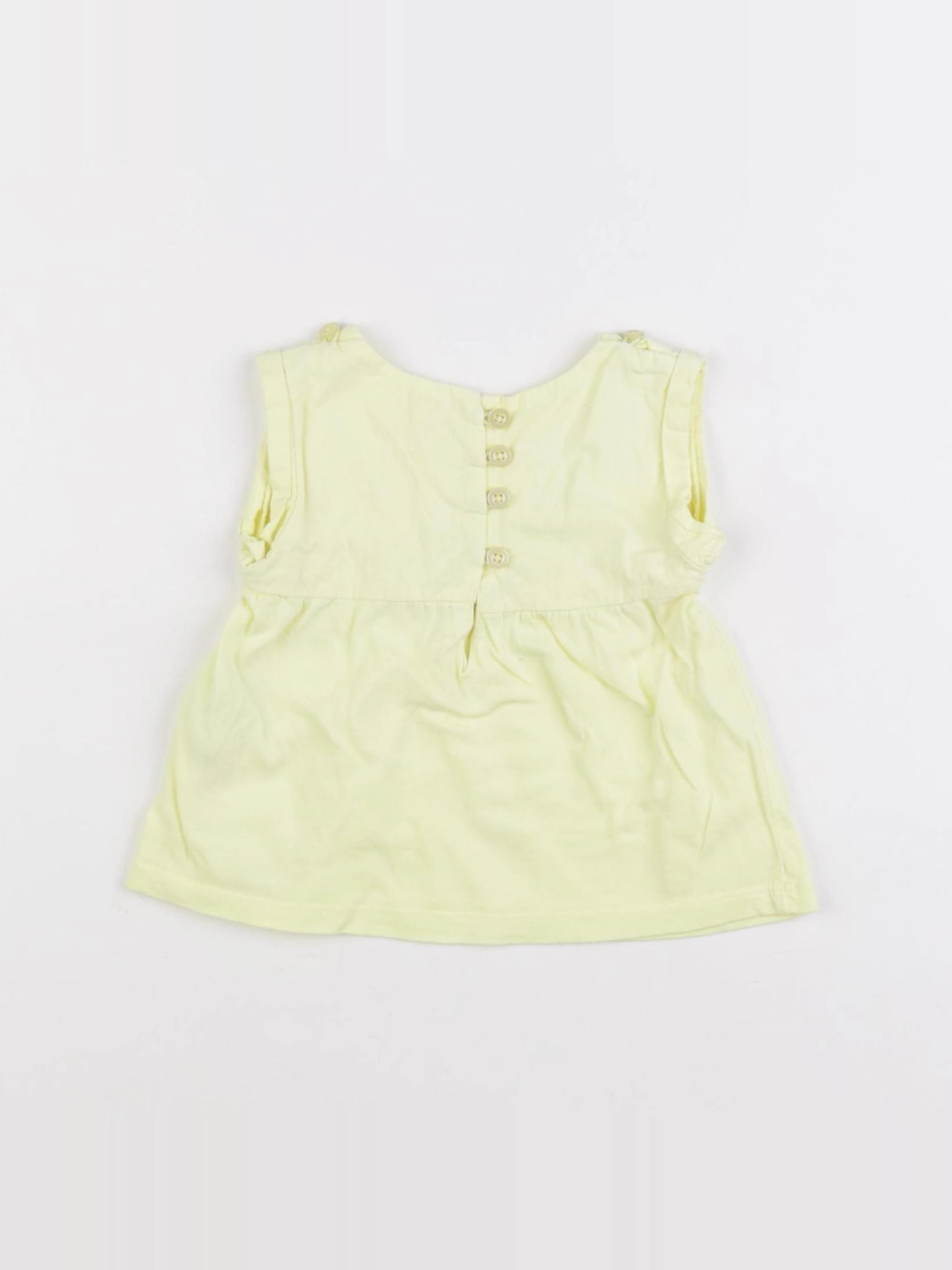 Gocco - blouse jaune - 6/9 mois