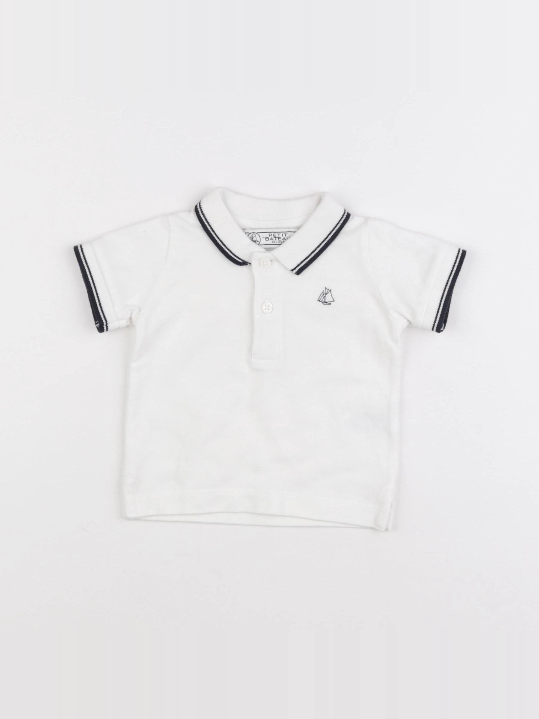 IKKS - polo blanc - 6 mois