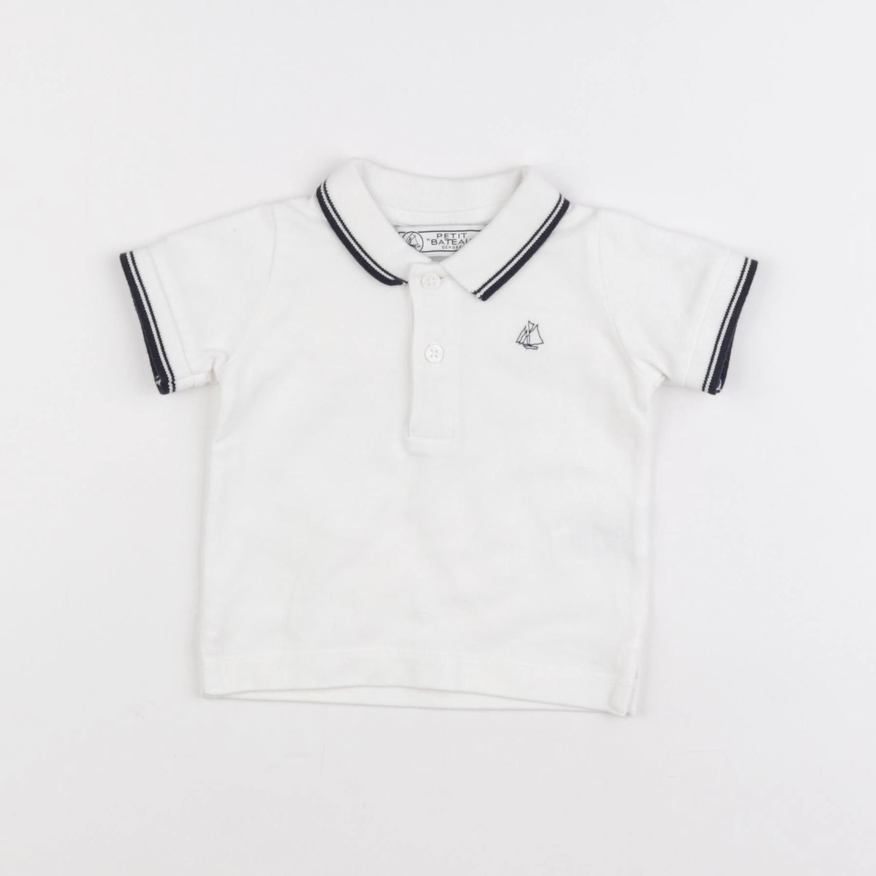 IKKS - polo blanc - 6 mois