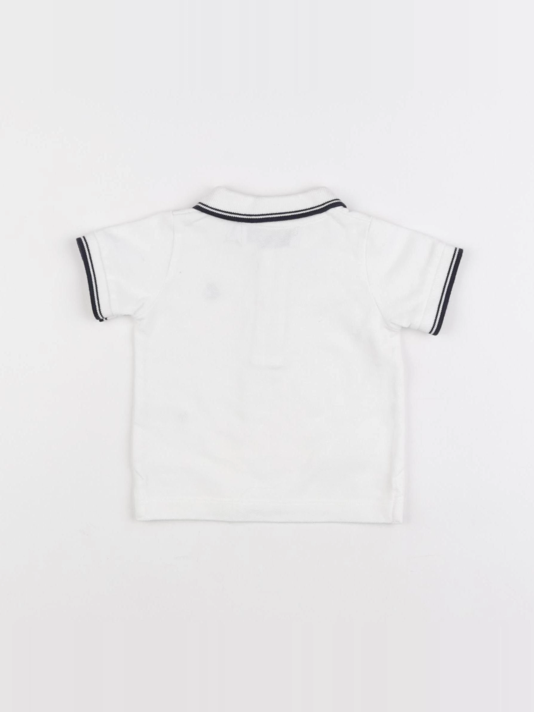 IKKS - polo blanc - 6 mois
