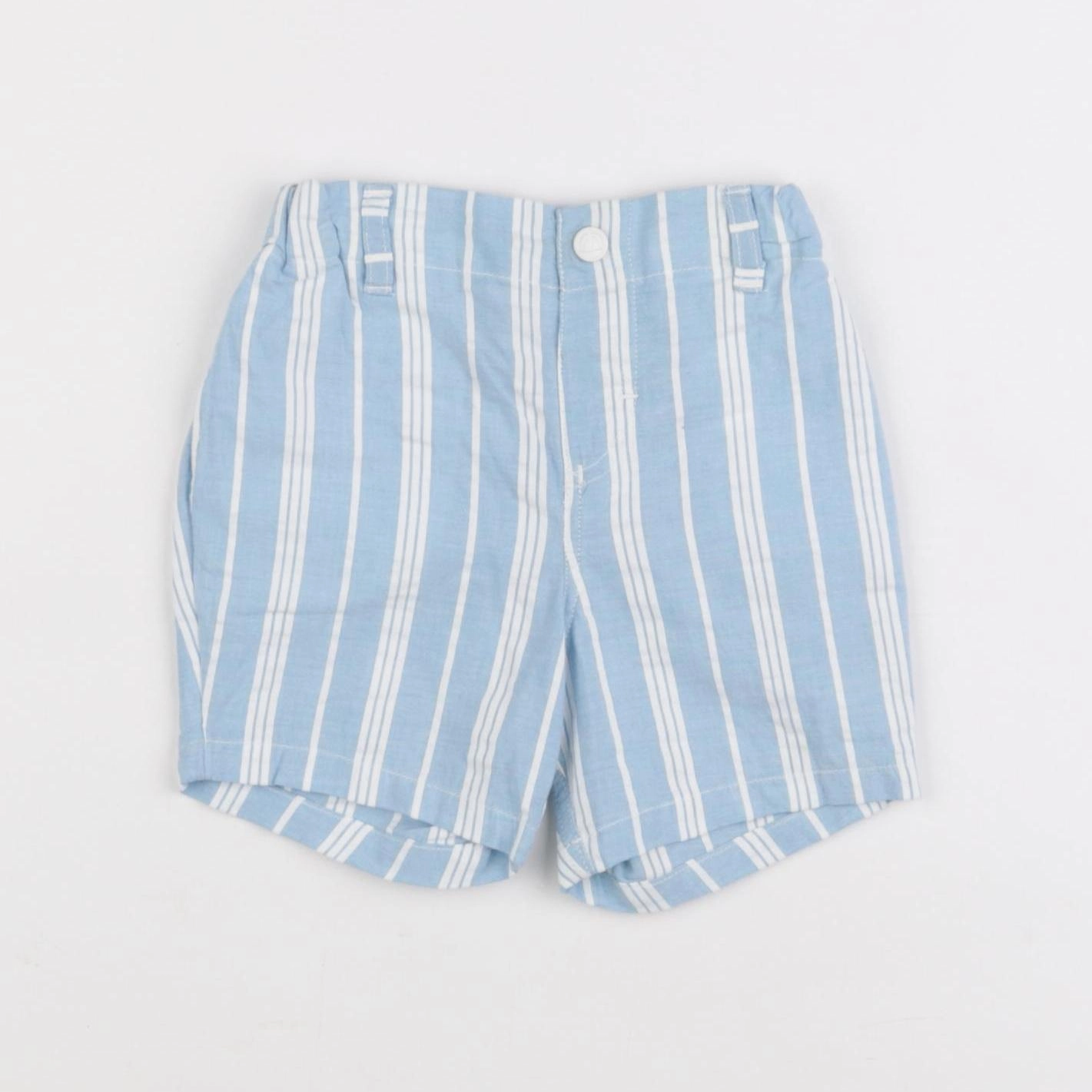 Petit Bateau - short bleu - 12 mois