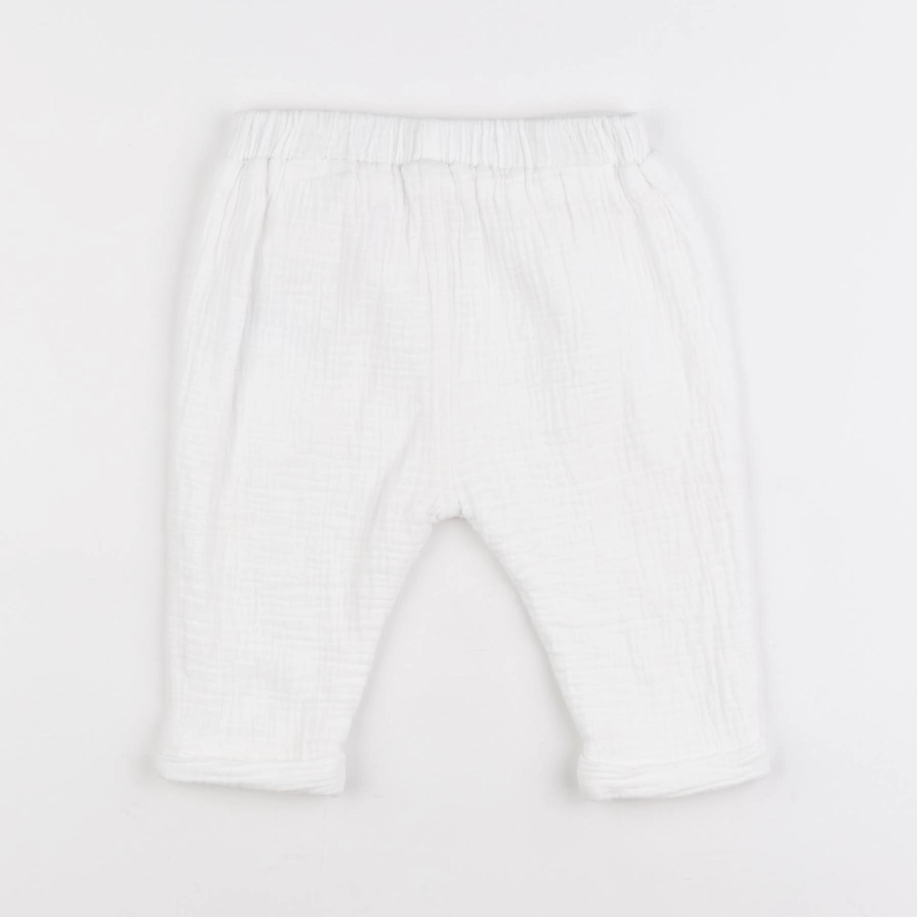 Vertbaudet - pantalon doublé blanc - 12 mois