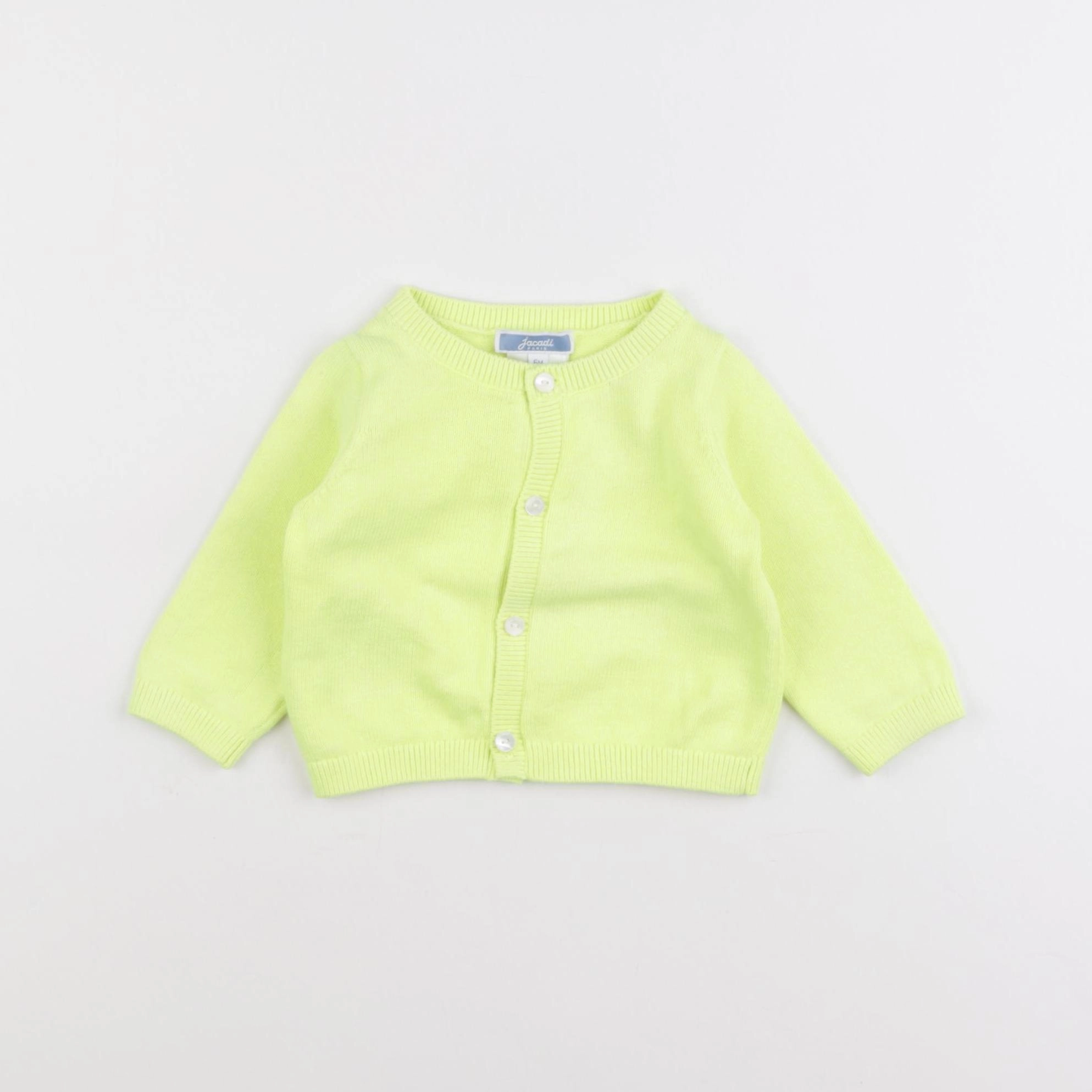 Jacadi - gilet jaune fluo - 6 mois