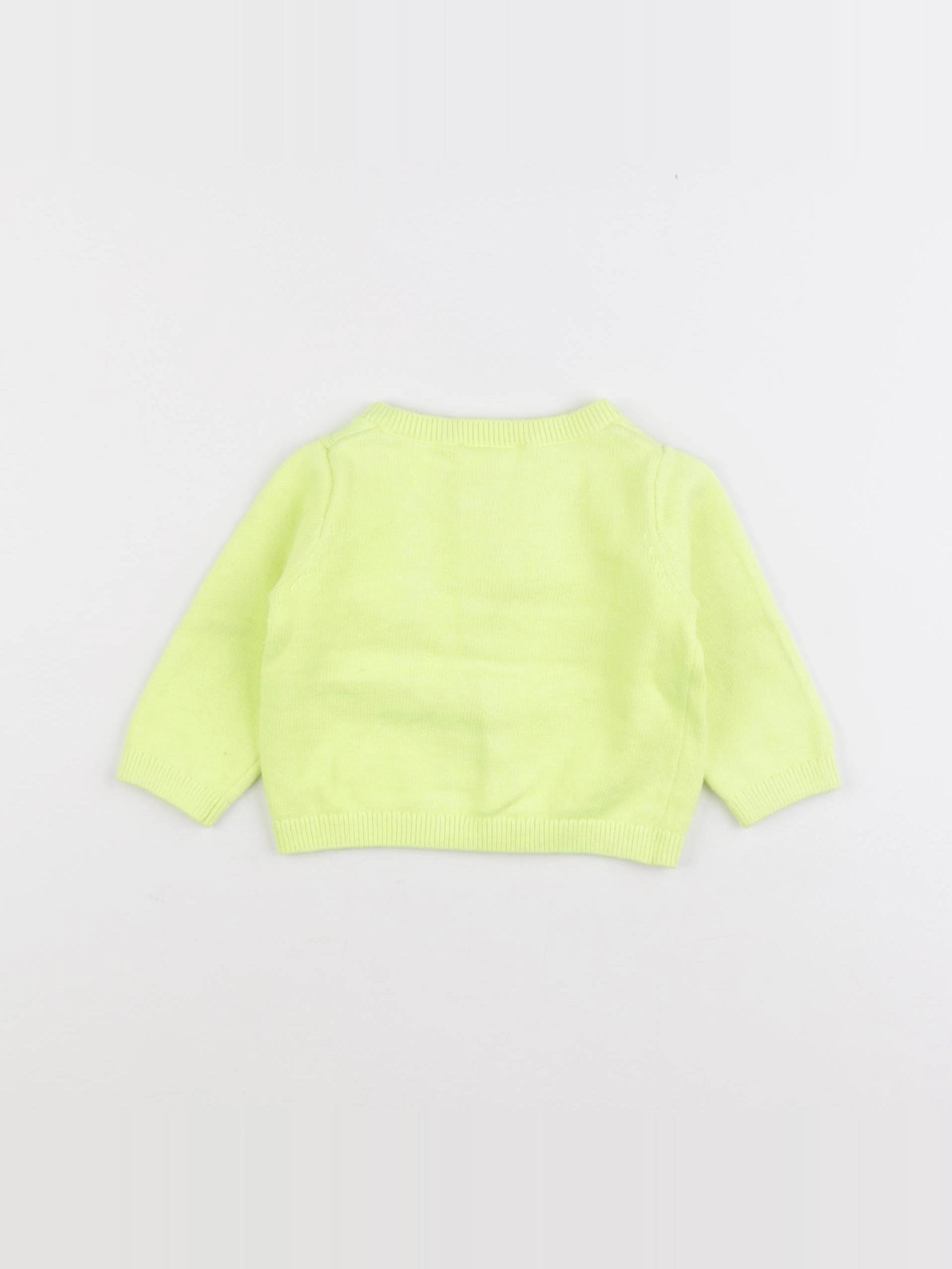 Jacadi - gilet jaune fluo - 6 mois