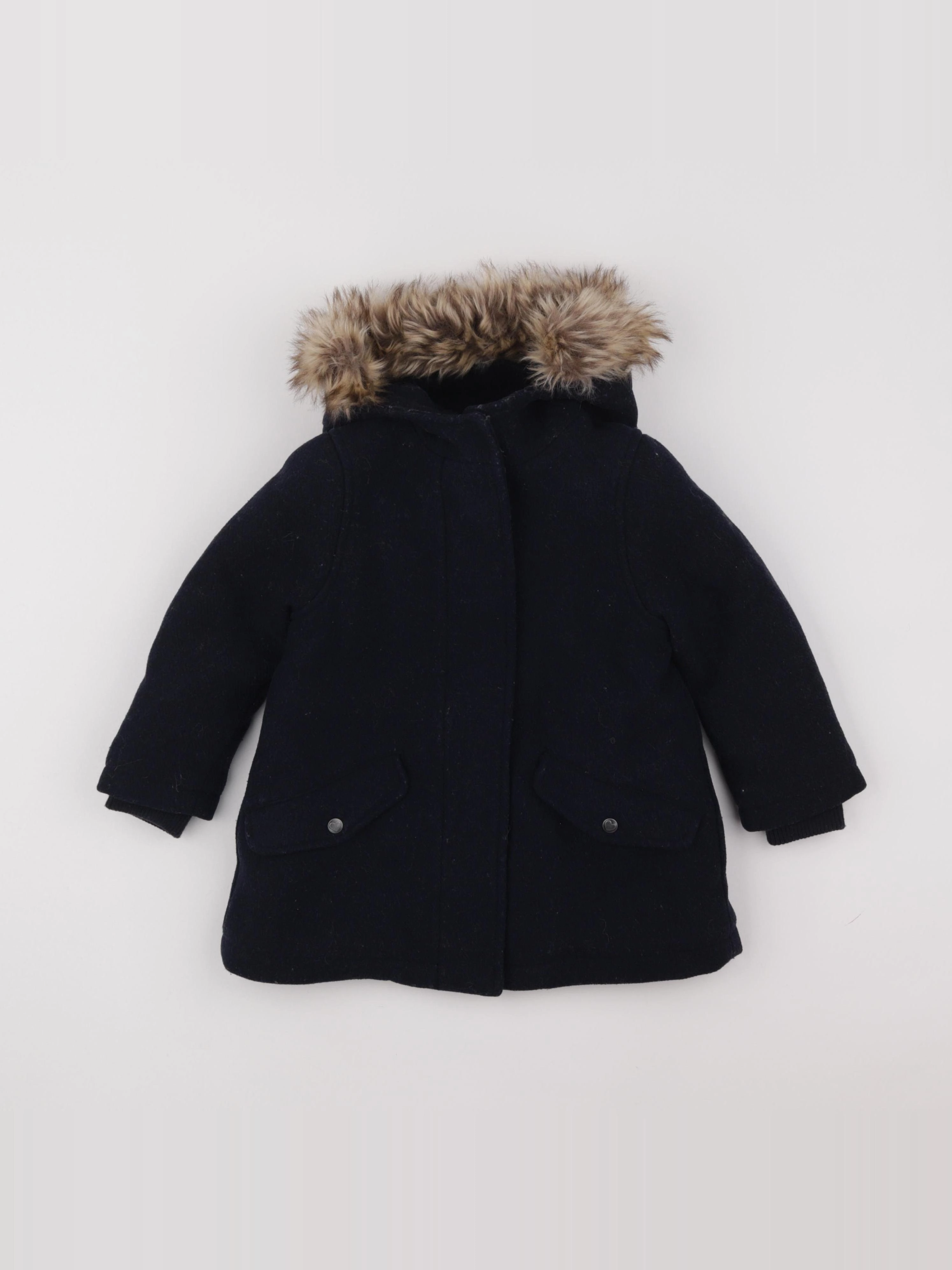 Vertbaudet - manteau bleu - 3 ans