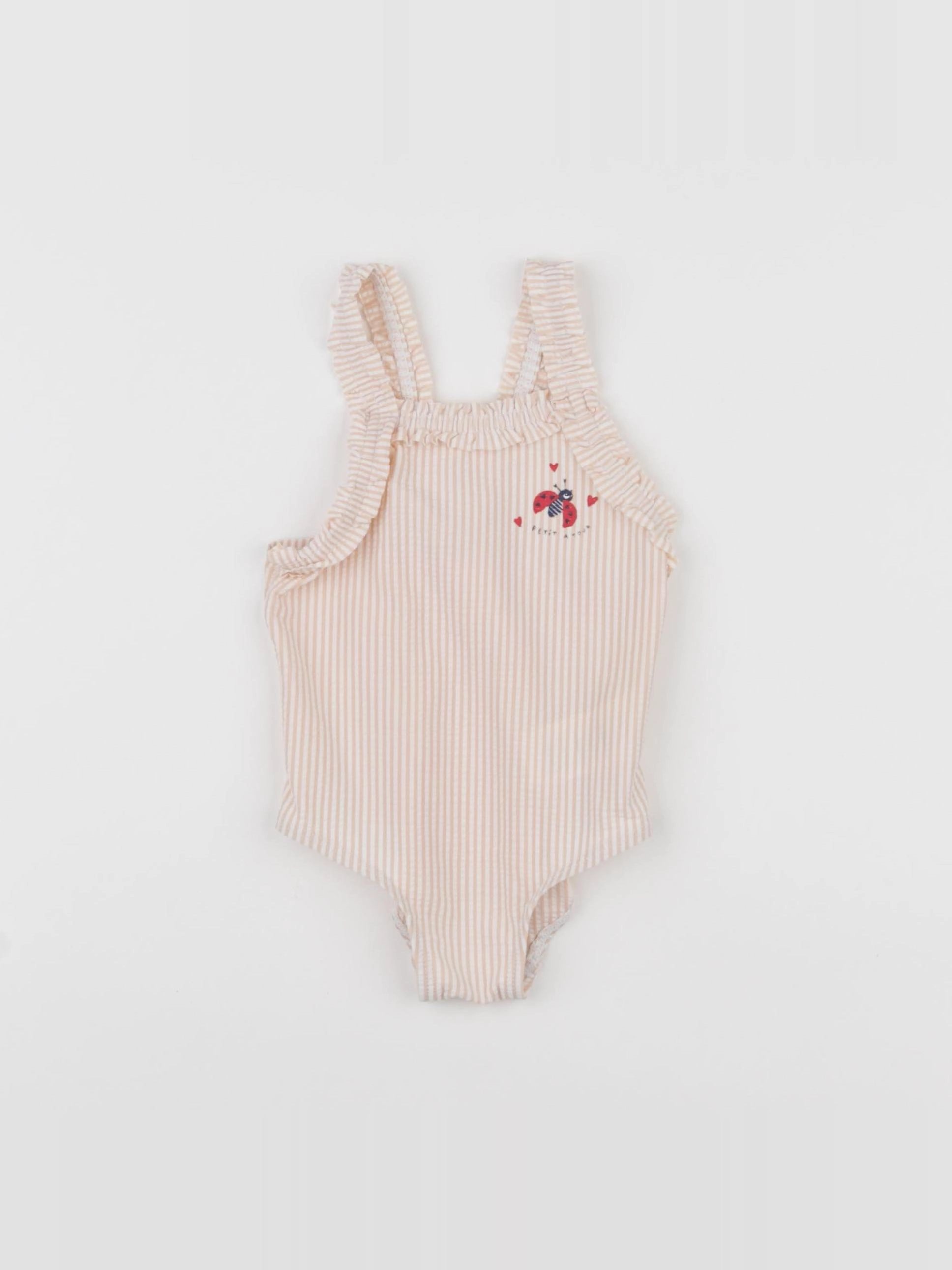 Vertbaudet - maillot de bain rose - 12/18 mois