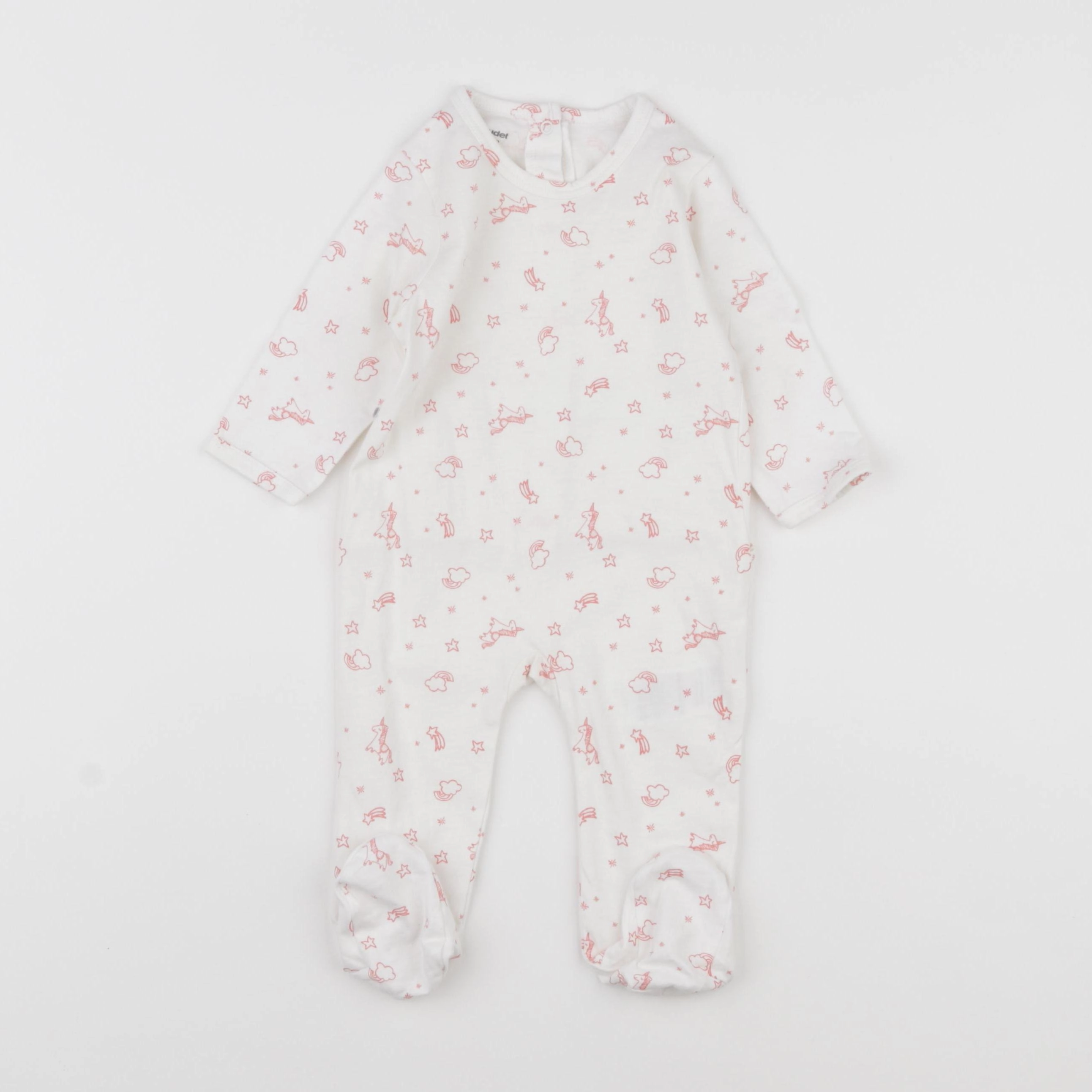 Vertbaudet - pyjama coton rose - 6 mois