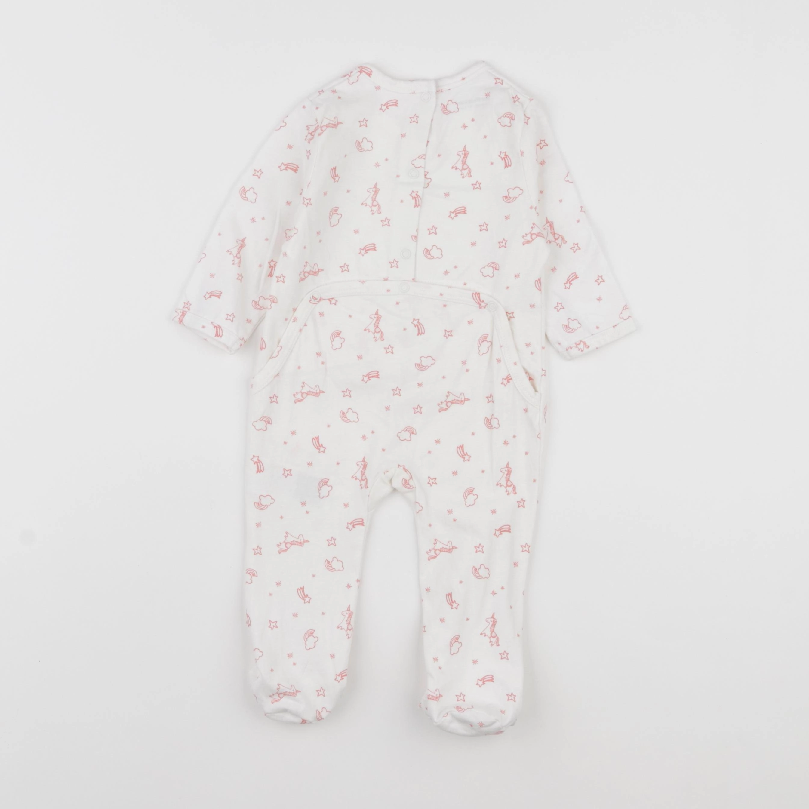 Vertbaudet - pyjama coton rose - 6 mois