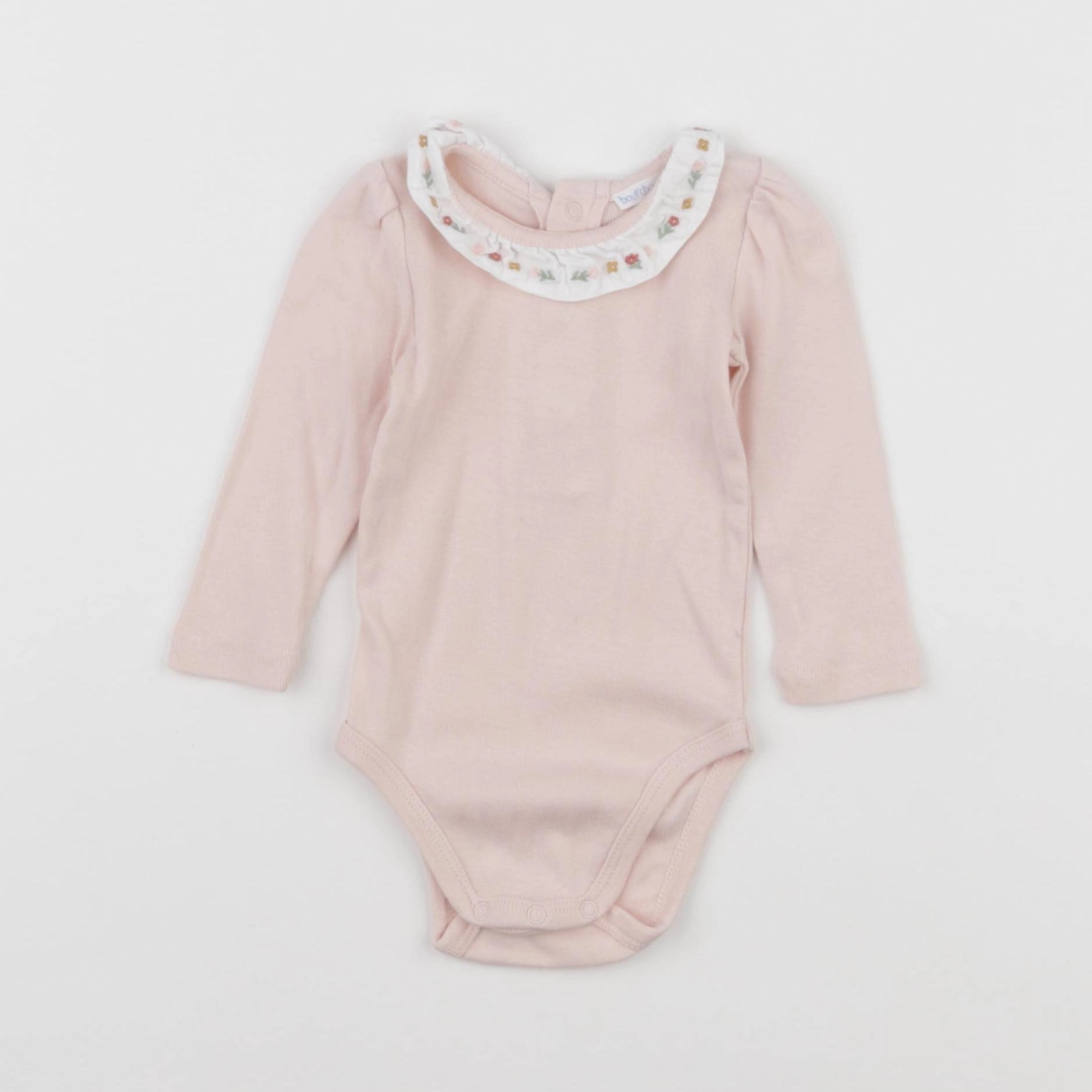 Boutchou - body à col rose - 3 mois