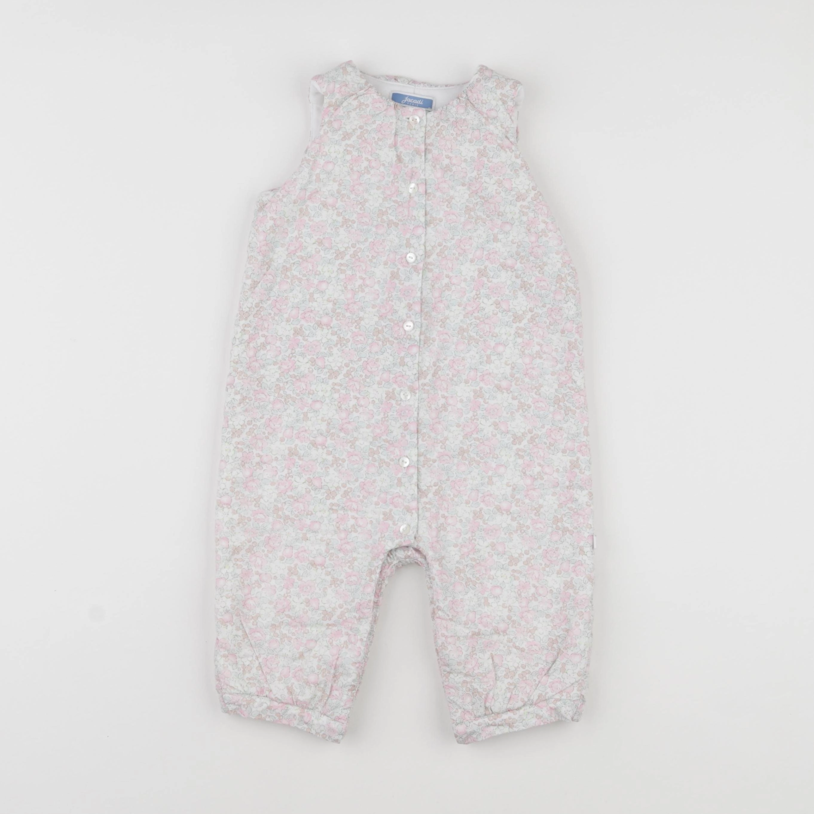 Jacadi - combinaison doublé, liberty multicolore - 12 mois