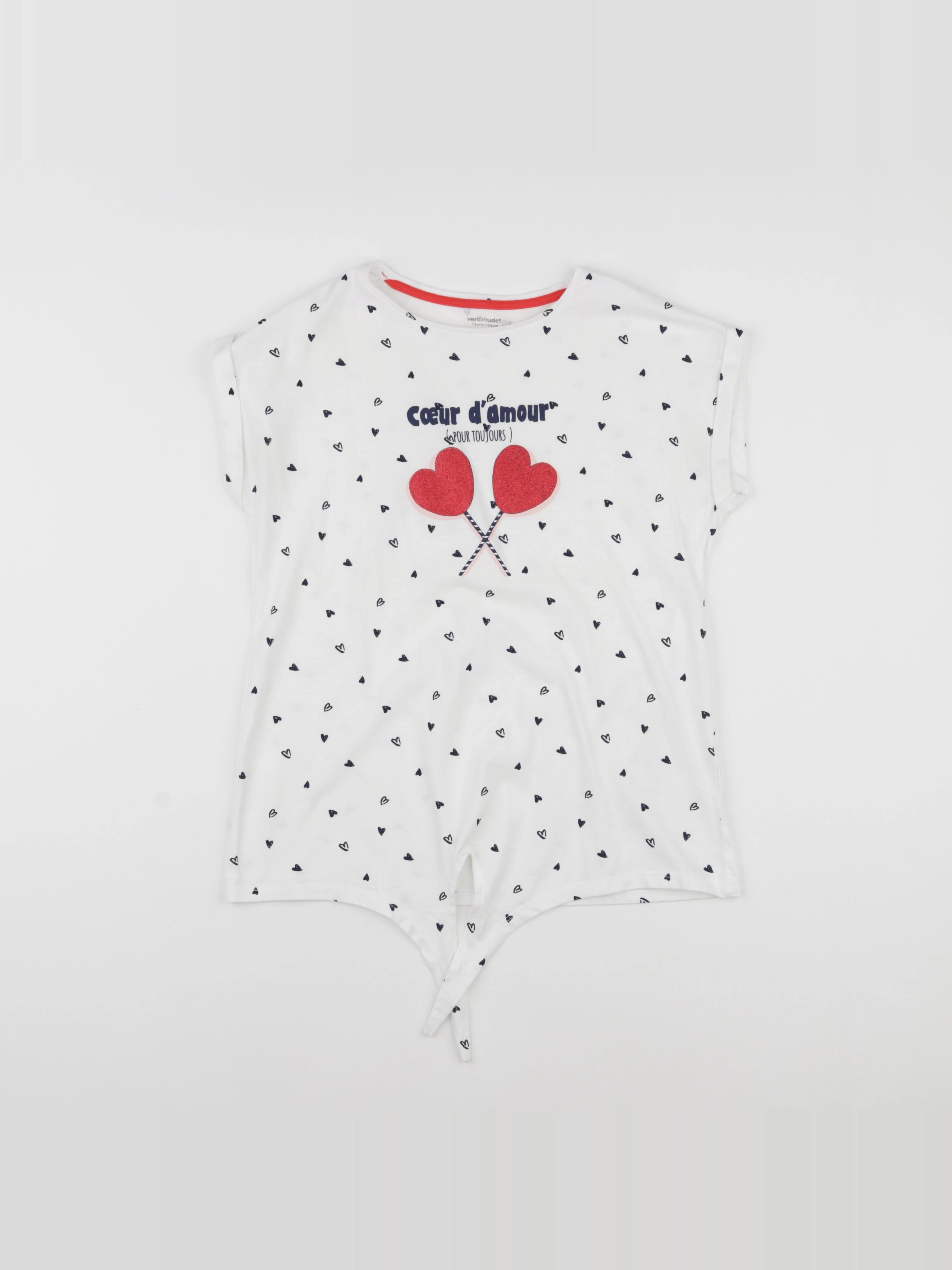 Vertbaudet - tee-shirt bleu - 12 ans