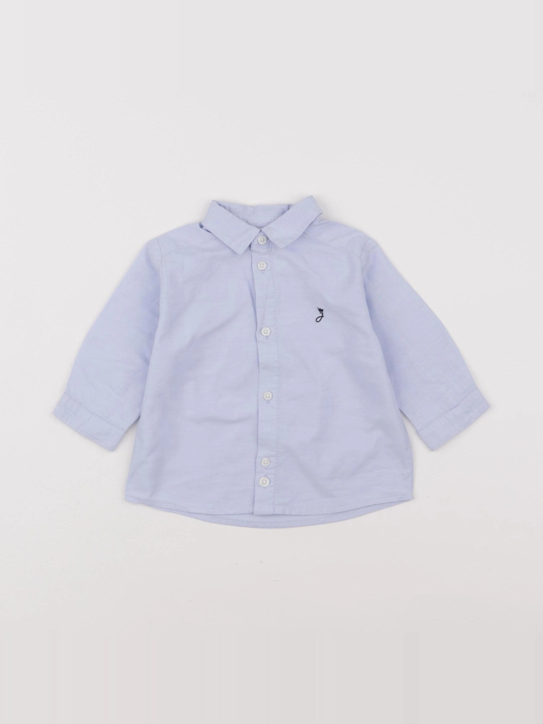 Jacadi - chemise bleu - 6 mois