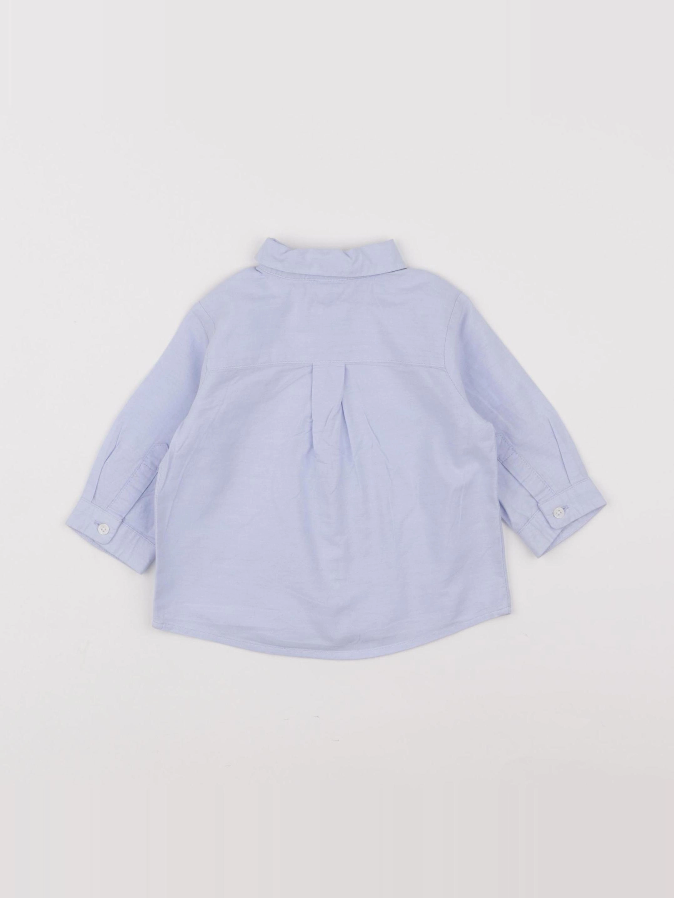 Jacadi - chemise bleu - 6 mois