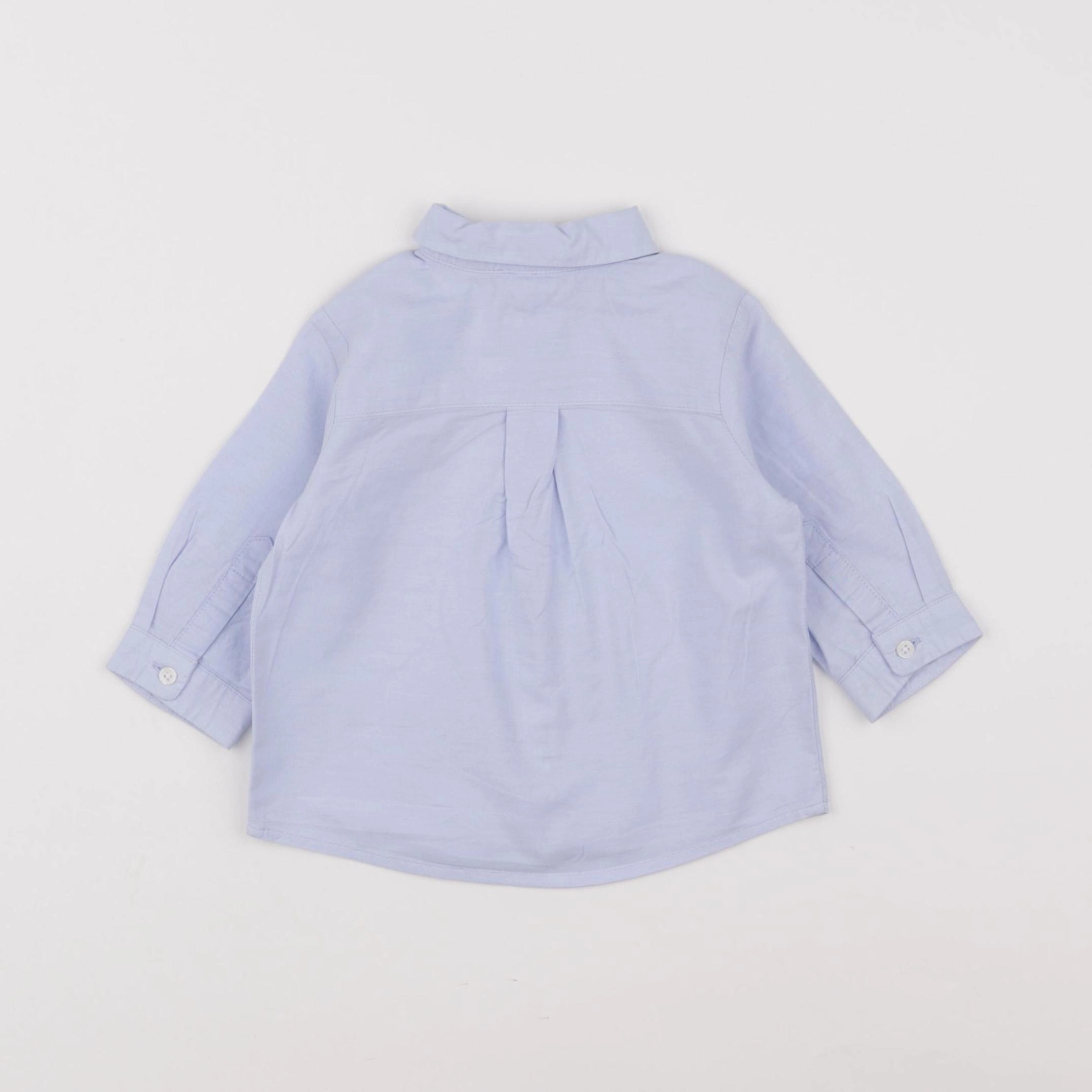 Jacadi - chemise bleu - 6 mois