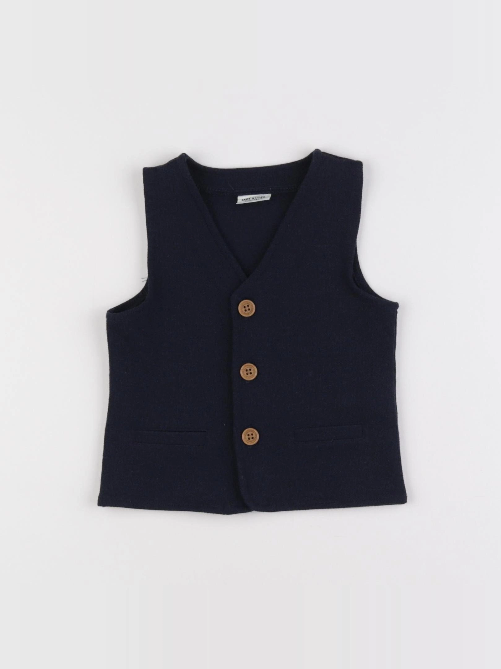 Tape à l'oeil - gilet bleu - 12 mois