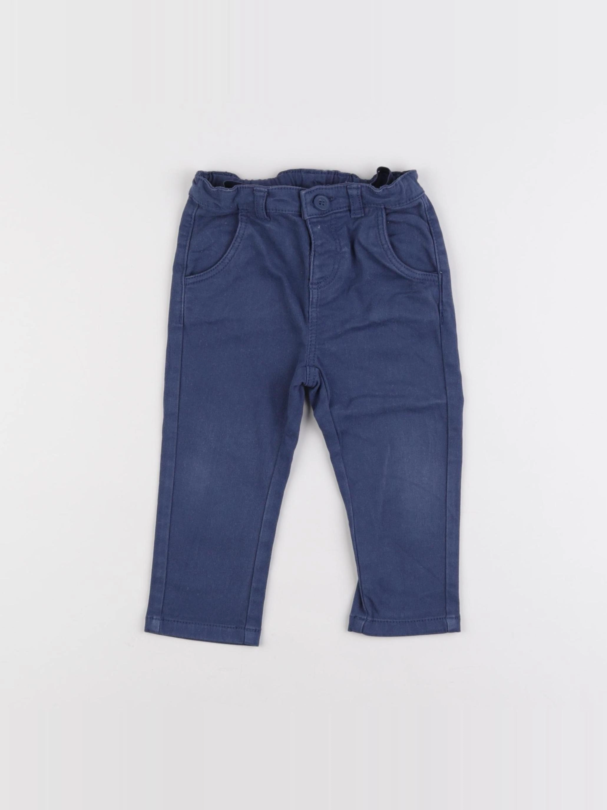 Tape à l'oeil - pantalon bleu - 12 mois