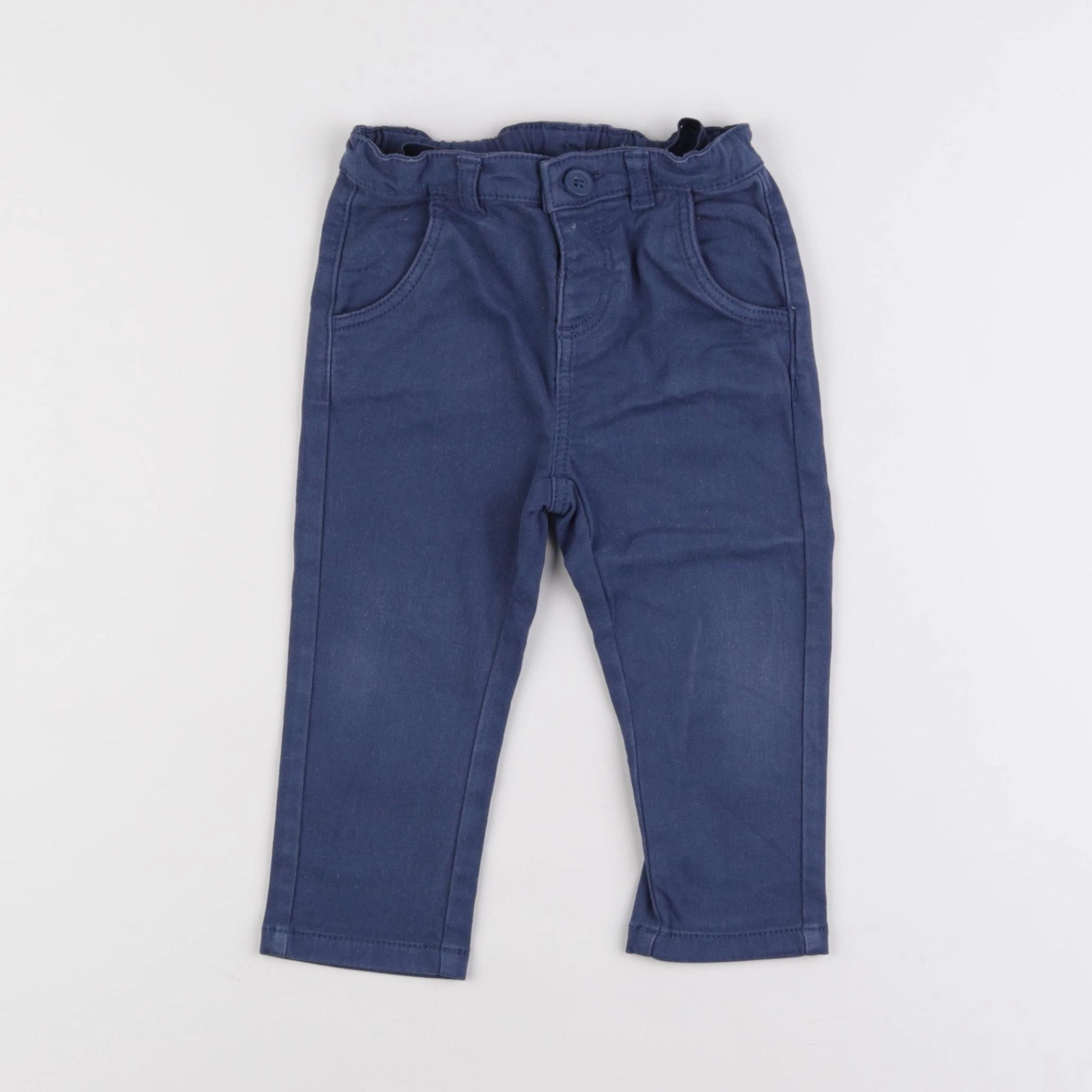 Tape à l'oeil - pantalon bleu - 12 mois