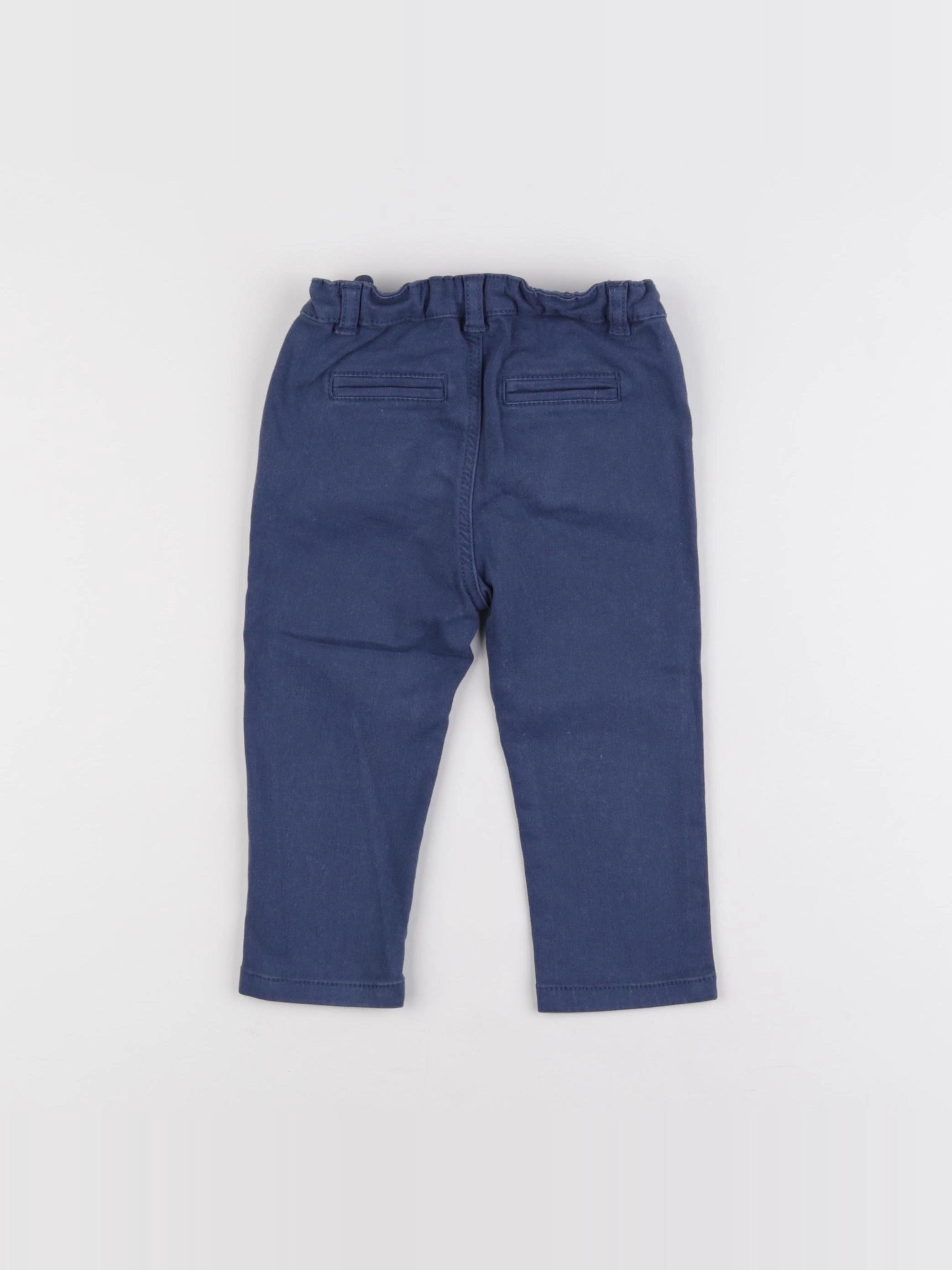 Tape à l'oeil - pantalon bleu - 12 mois