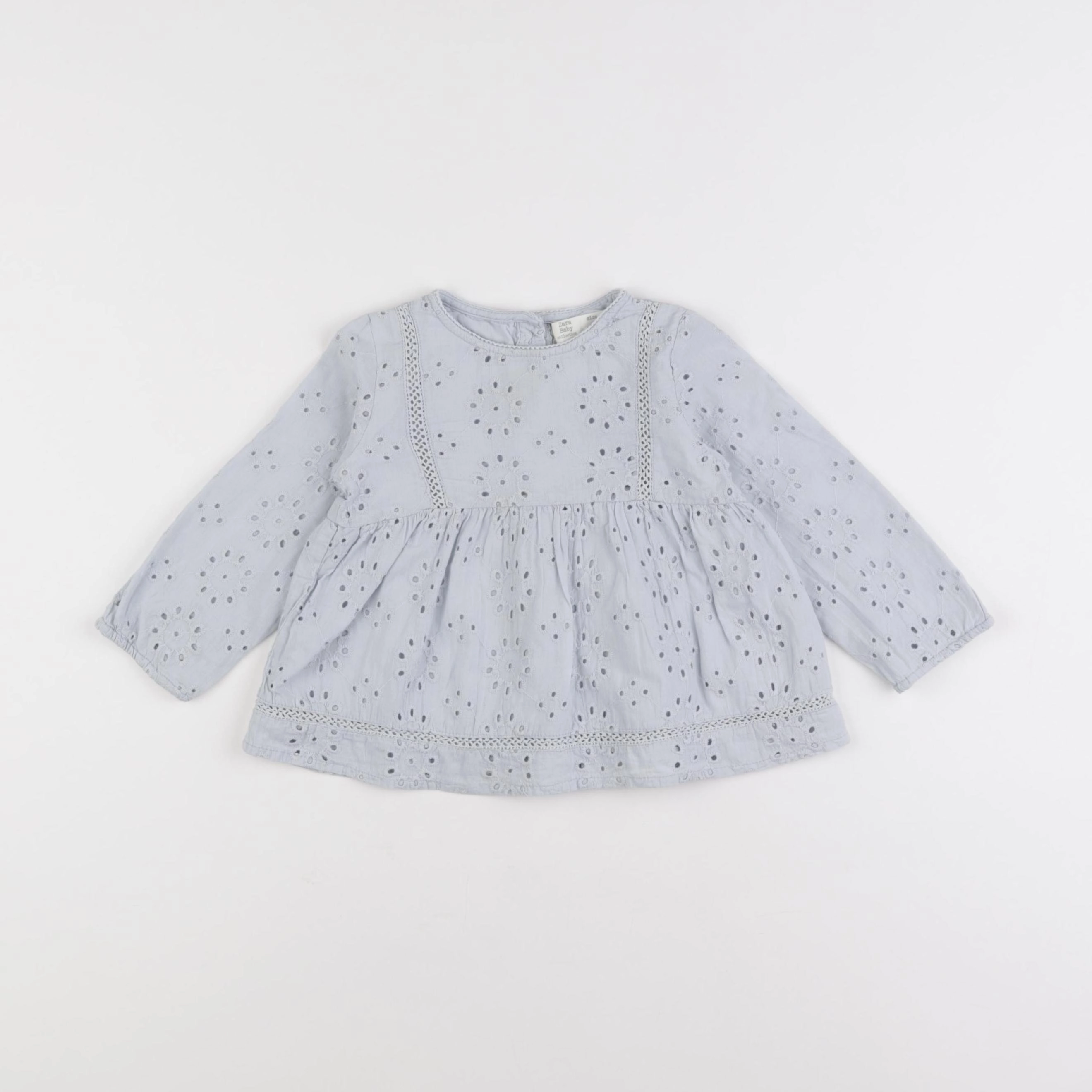 Zara - blouse bleu - 12/18 mois
