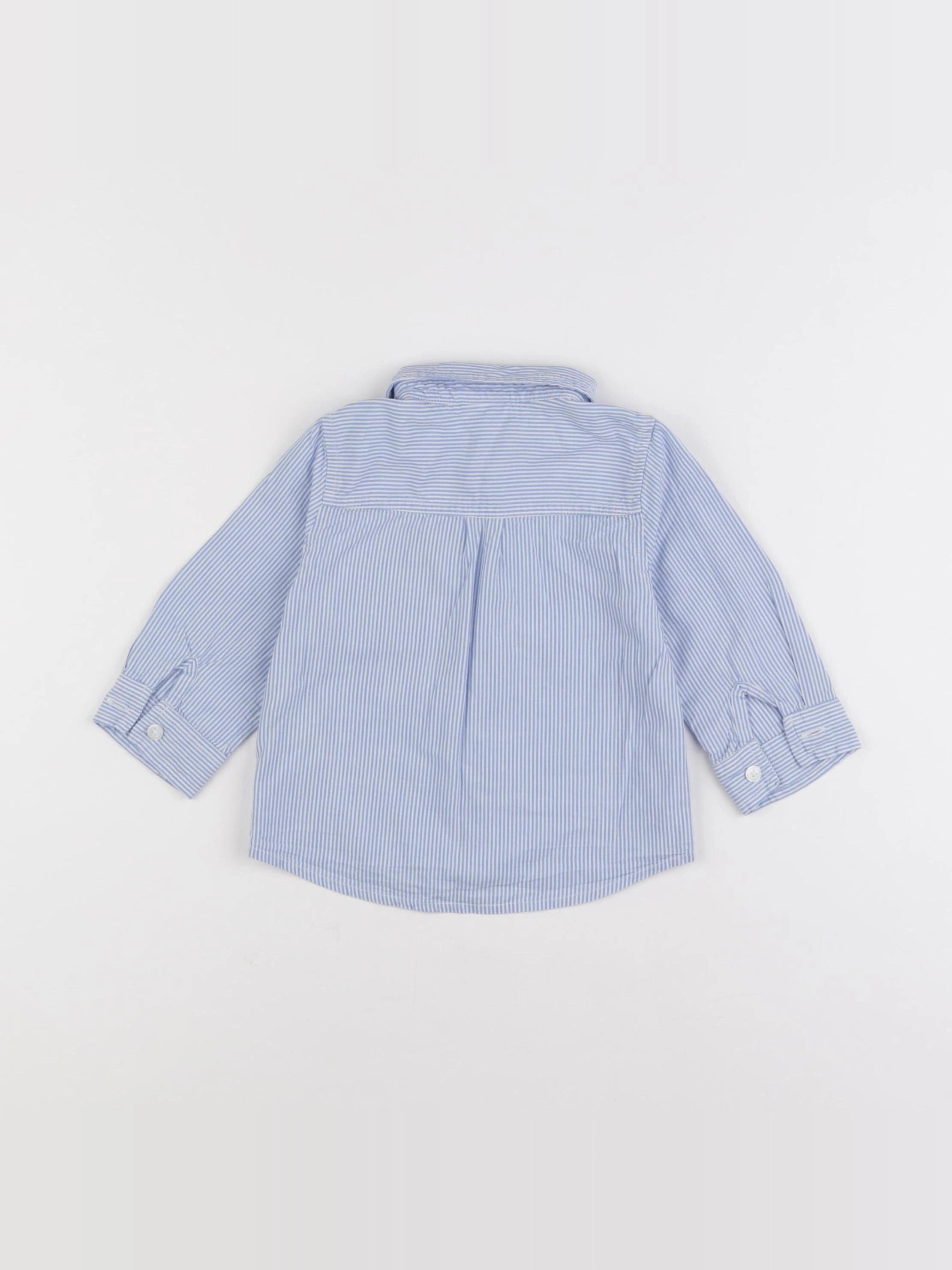 Tape à l'oeil - chemise bleu - 12 mois