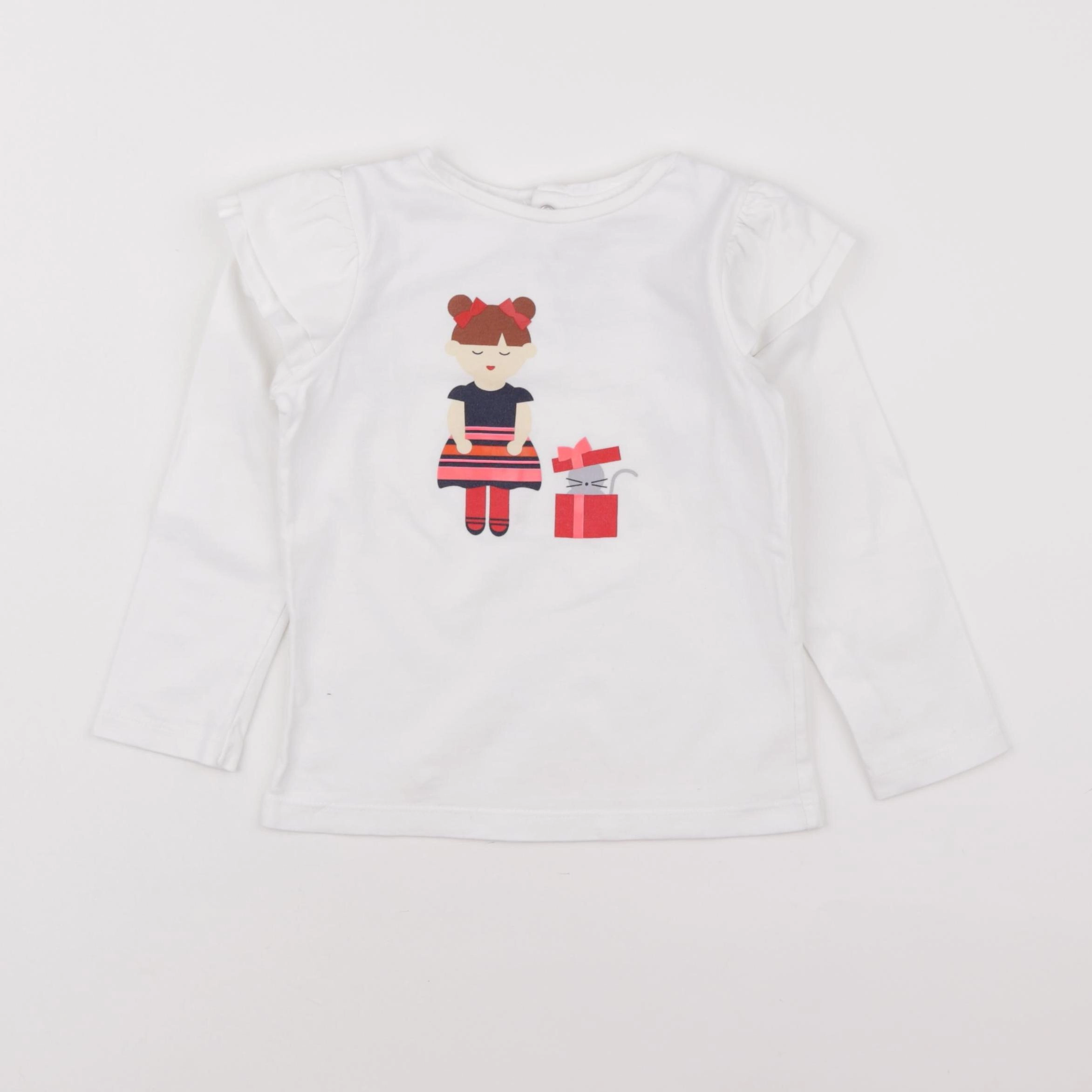 Jacadi - tee-shirt blanc - 4 ans