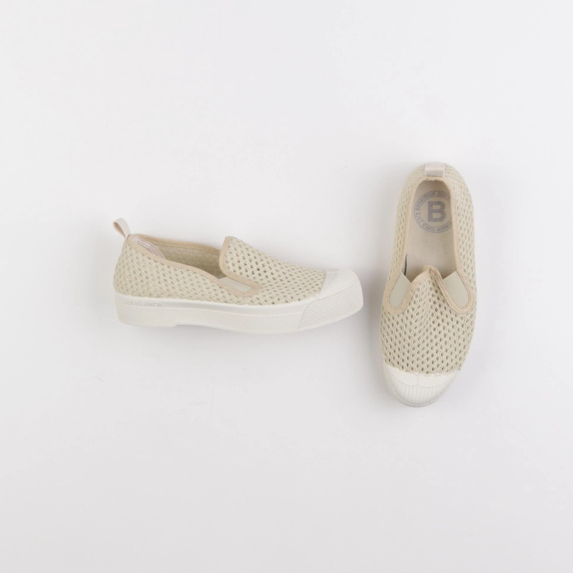 Bensimon - tennis élastiqué beige - pointure 33
