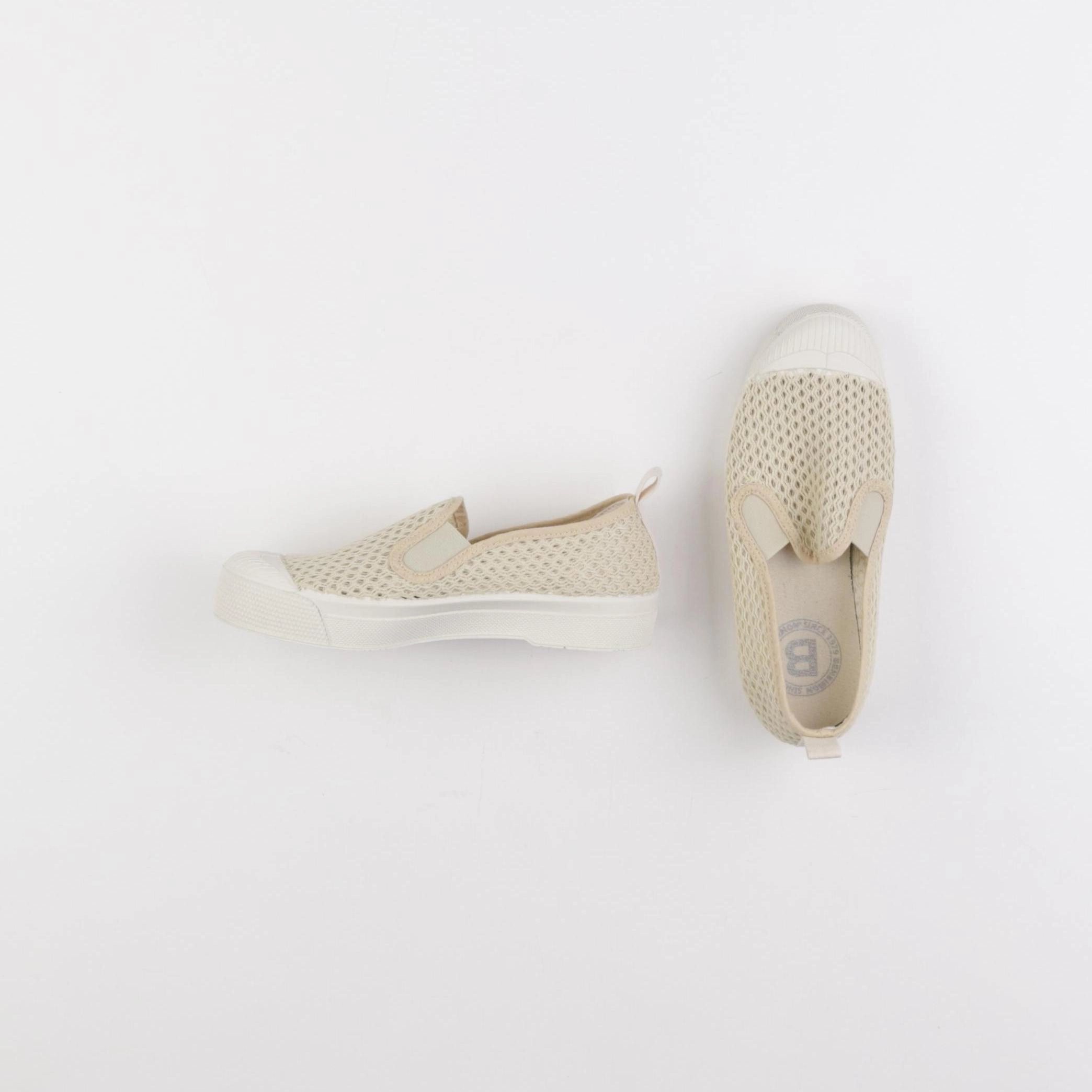 Bensimon - tennis élastiqué beige - pointure 33
