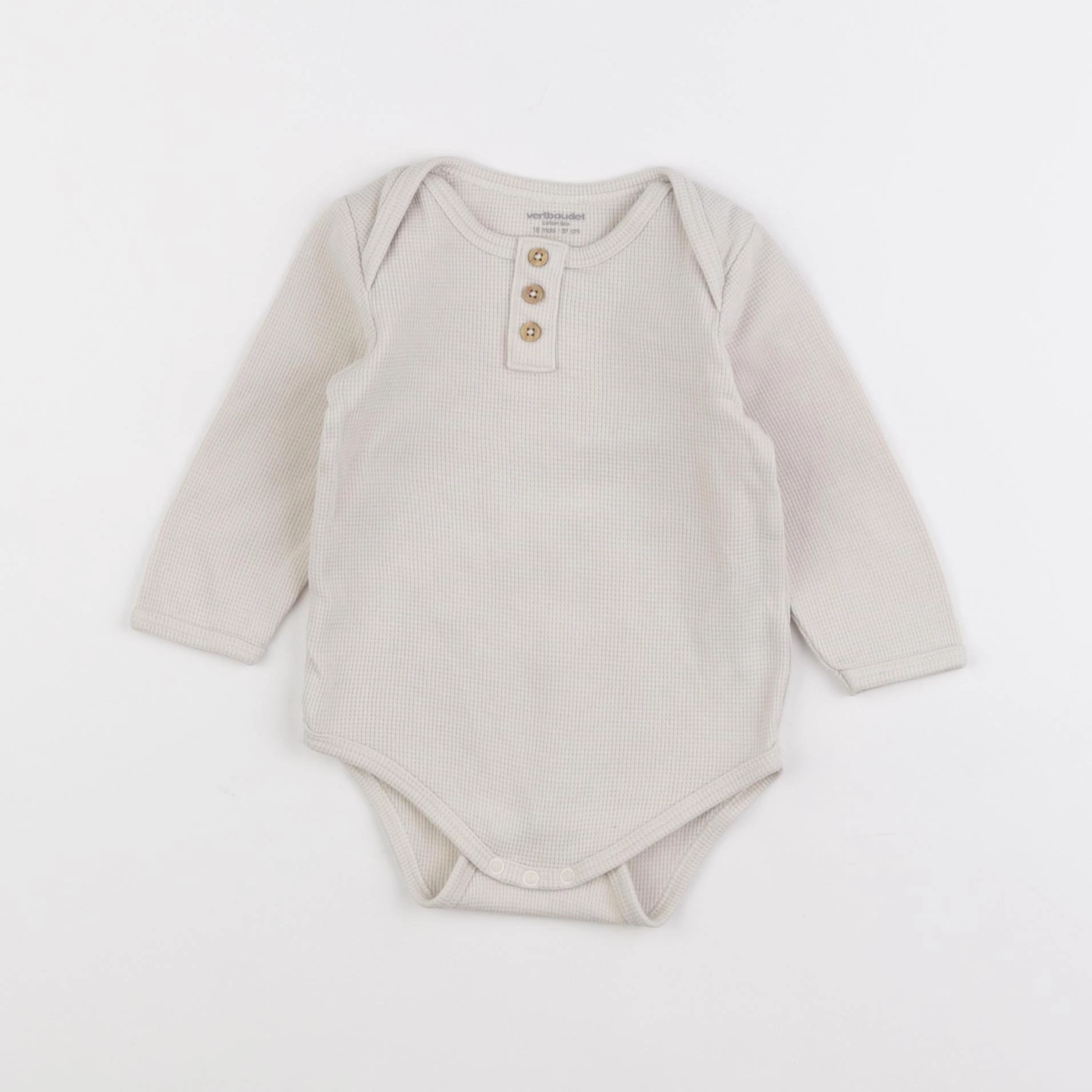 Vertbaudet - body beige - 18 mois