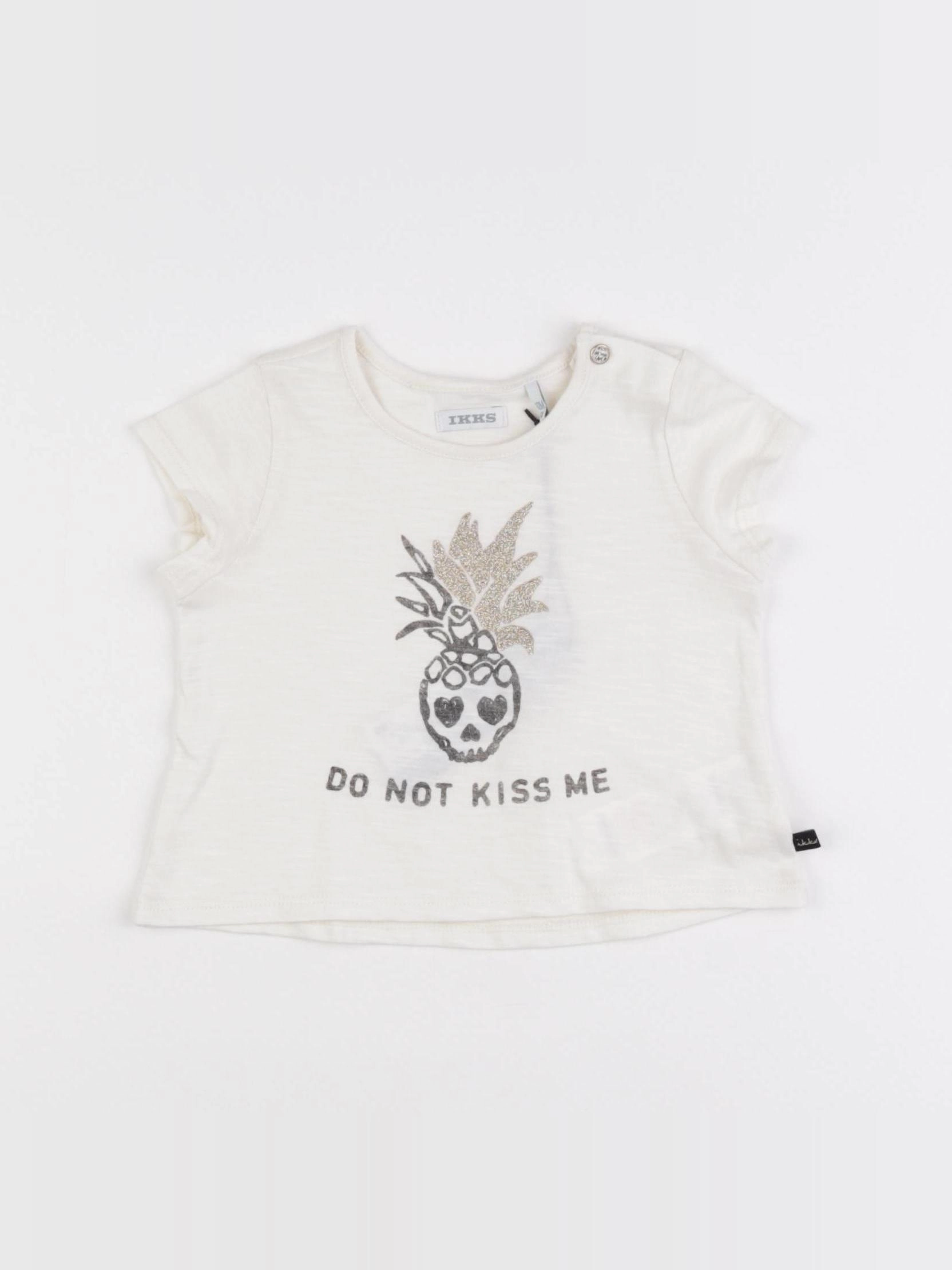 IKKS - tee-shirt beige - 12 mois
