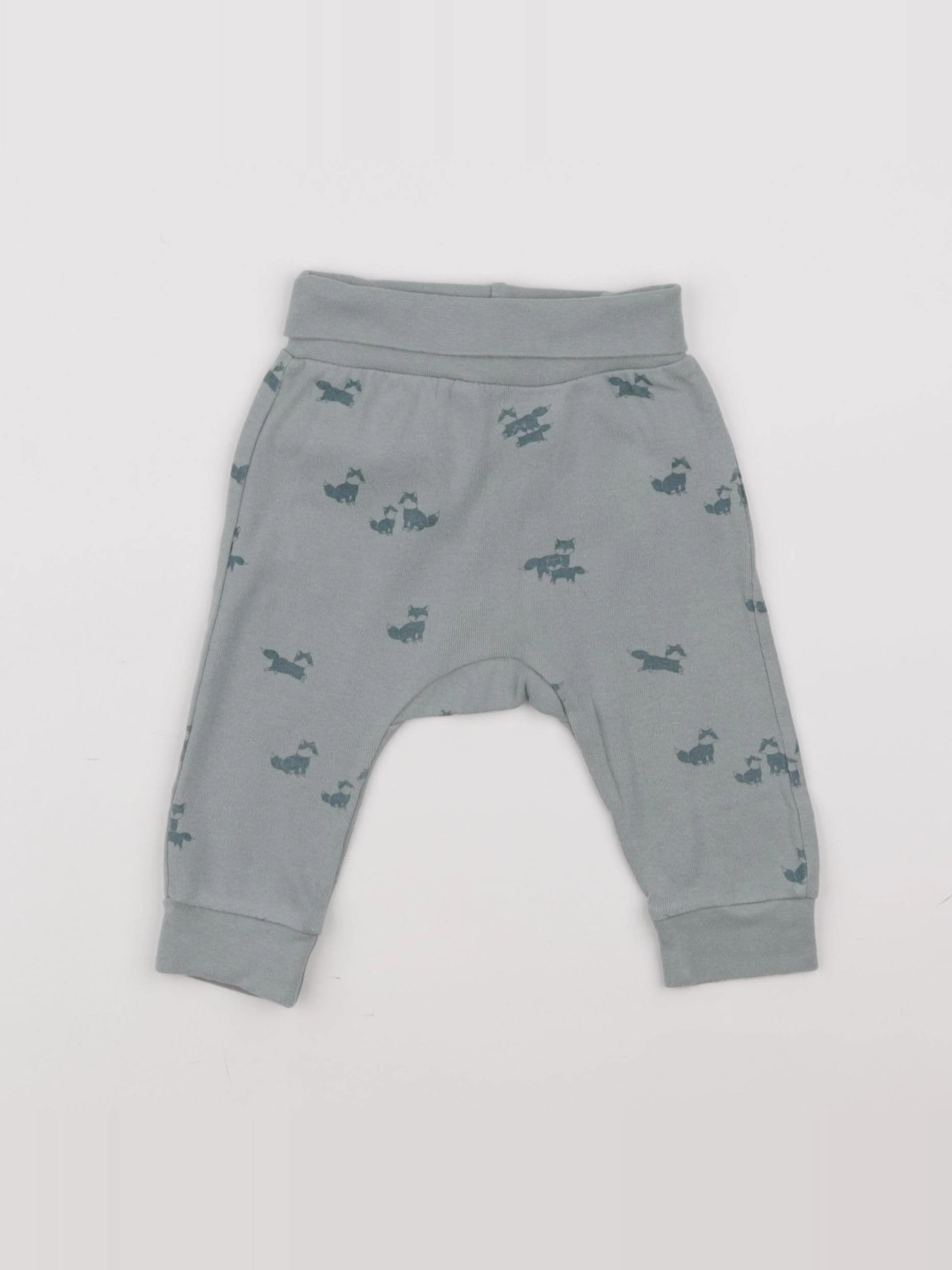 H&M - sarouel vert - 3/6 mois