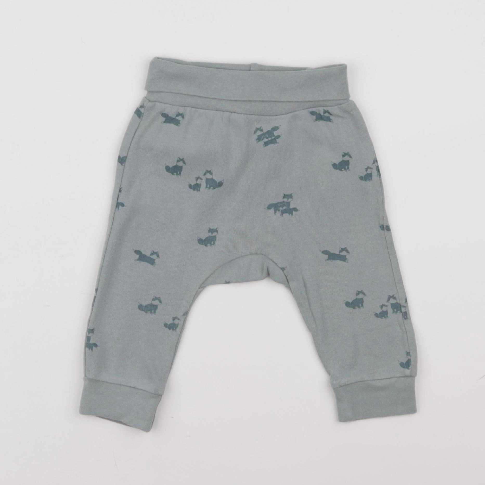 H&M - sarouel vert - 3/6 mois