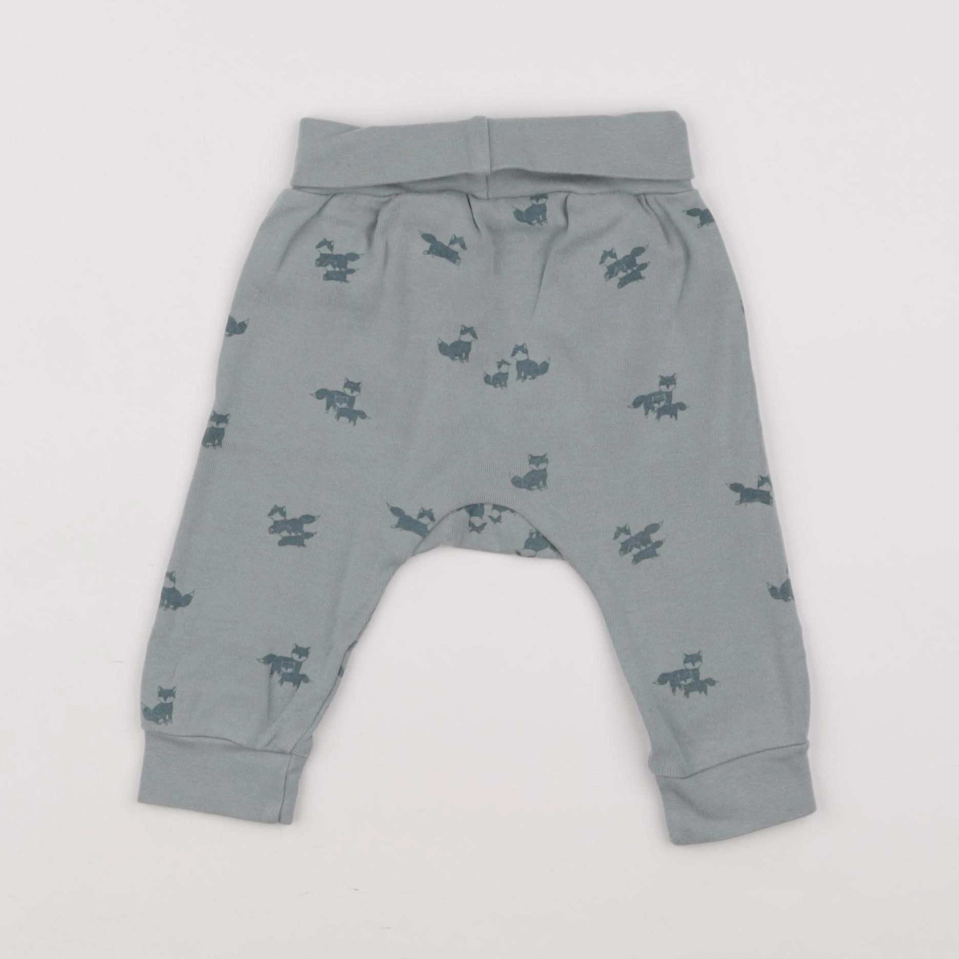 H&M - sarouel vert - 3/6 mois