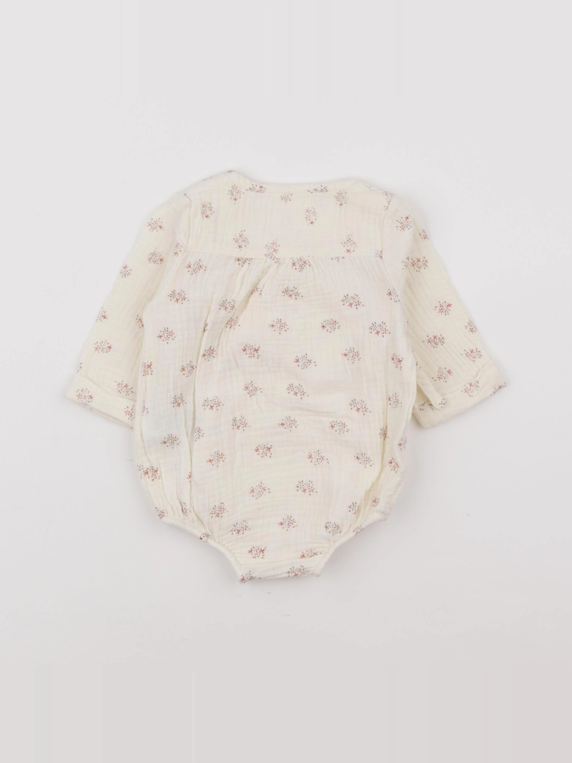 Vertbaudet - combinaison beige - 3 mois