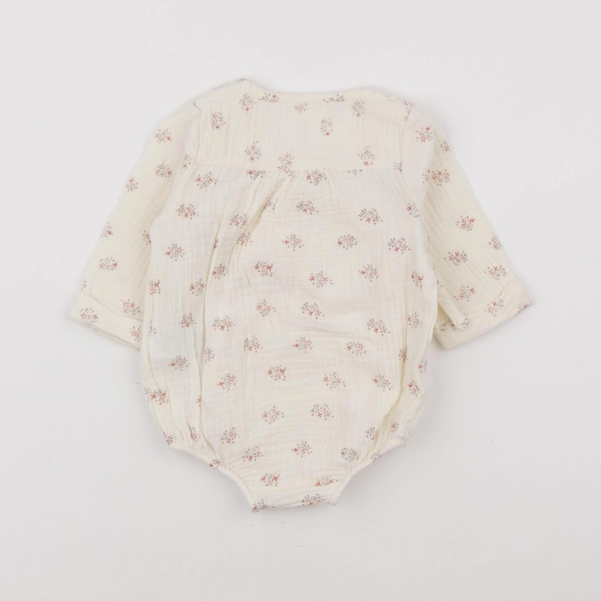 Vertbaudet - combinaison beige - 3 mois