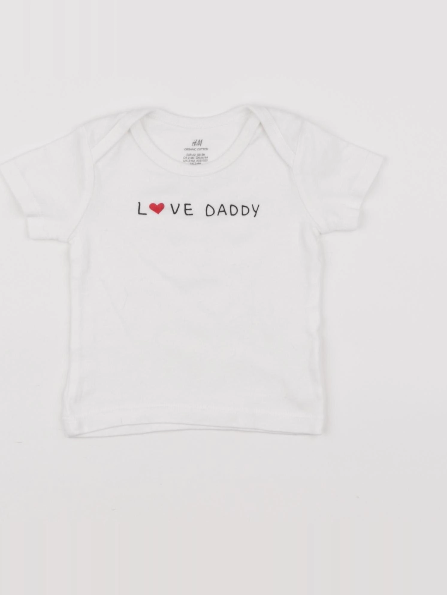 H&M - tee-shirt blanc - 3 mois