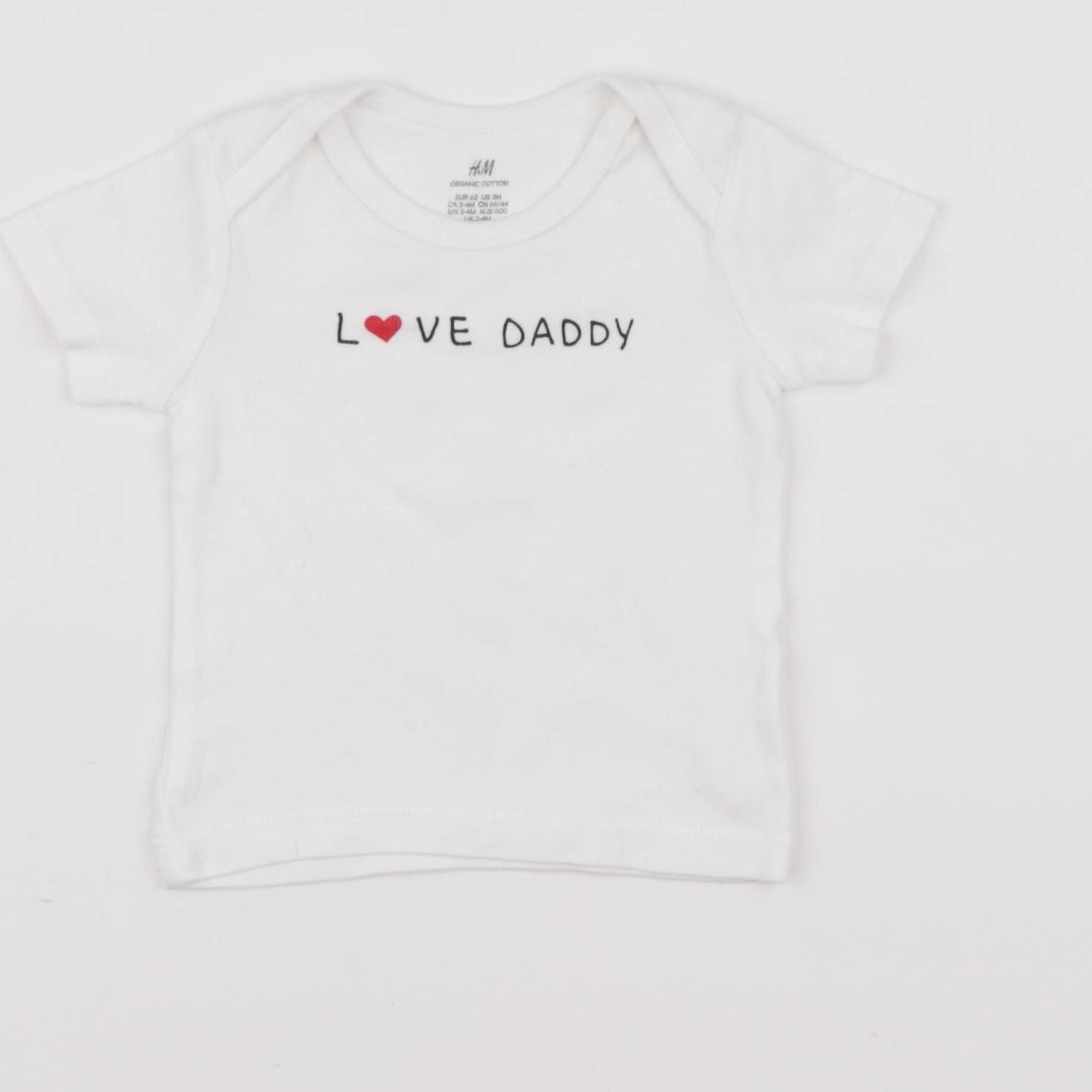H&M - tee-shirt blanc - 3 mois