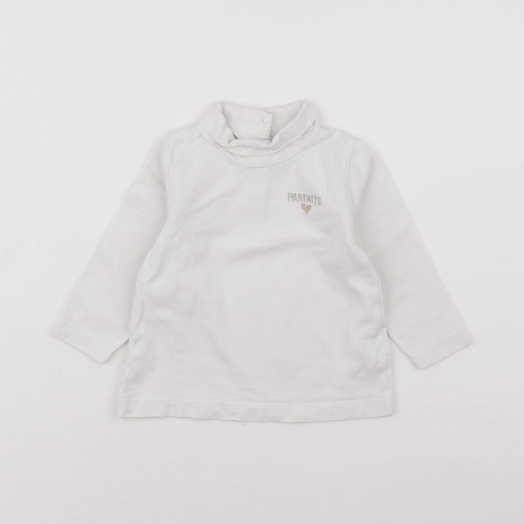 Tape à l'oeil - sous-pull blanc - 12 mois