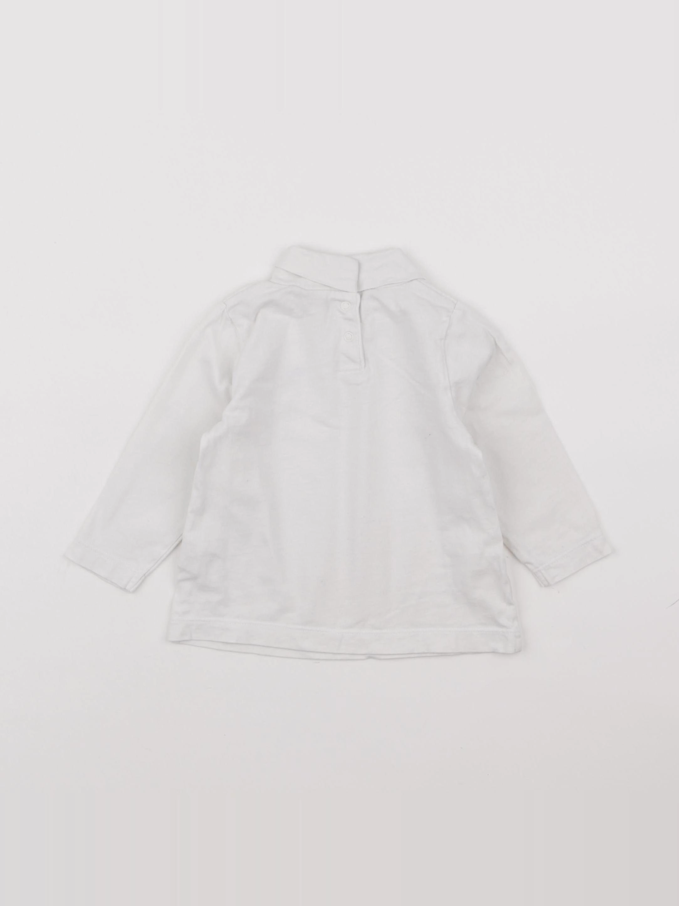 Tape à l'oeil - sous-pull blanc - 12 mois