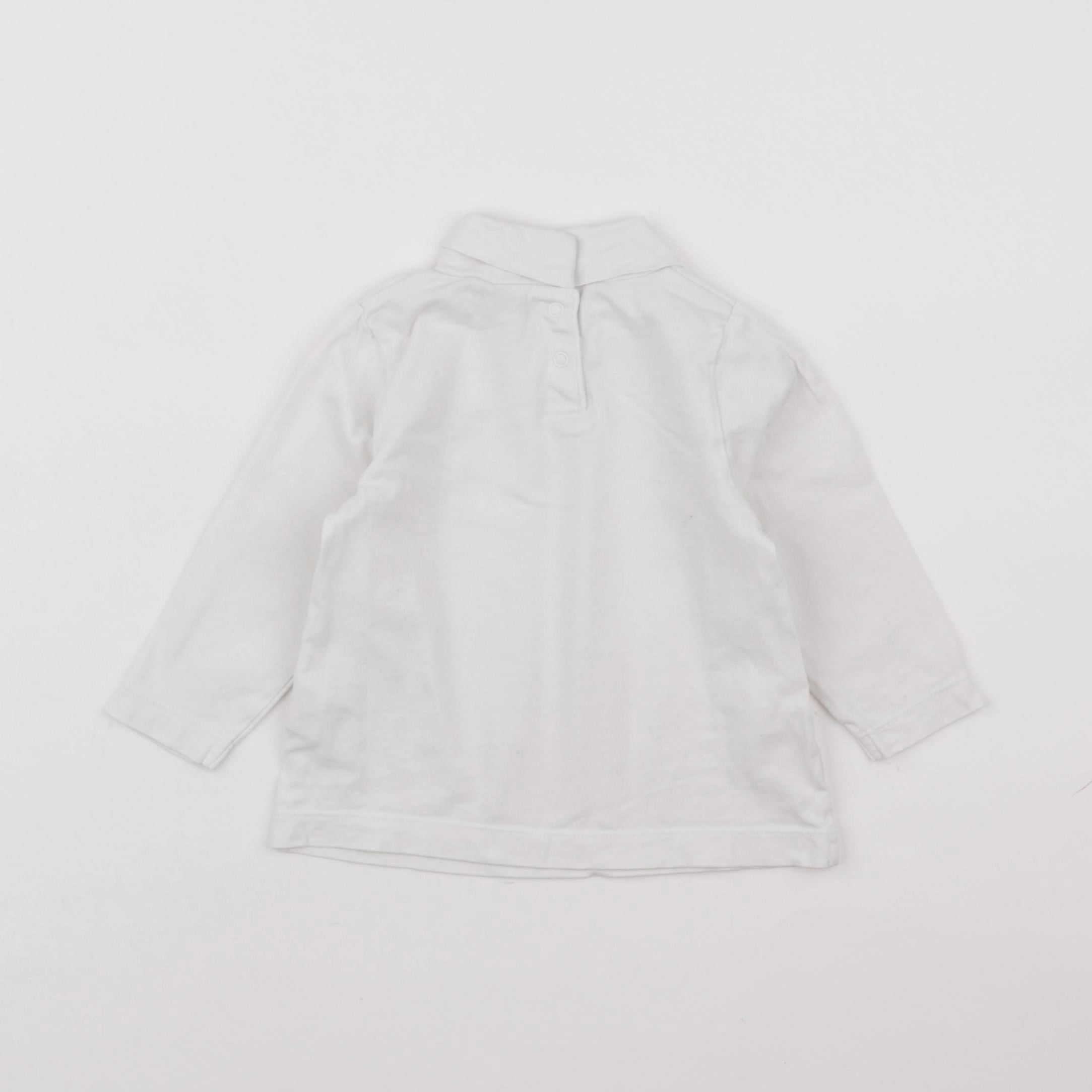 Tape à l'oeil - sous-pull blanc - 12 mois