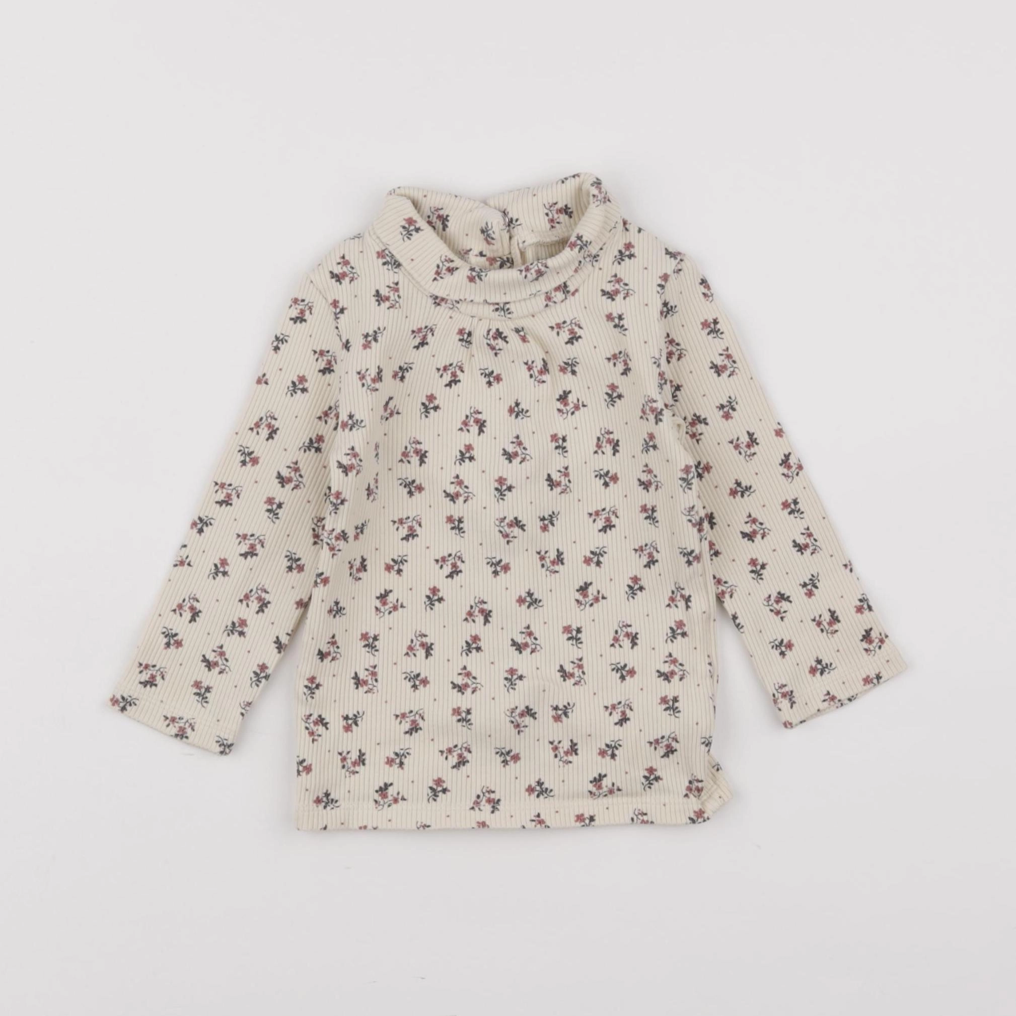 Vertbaudet - sous-pull beige - 9 mois